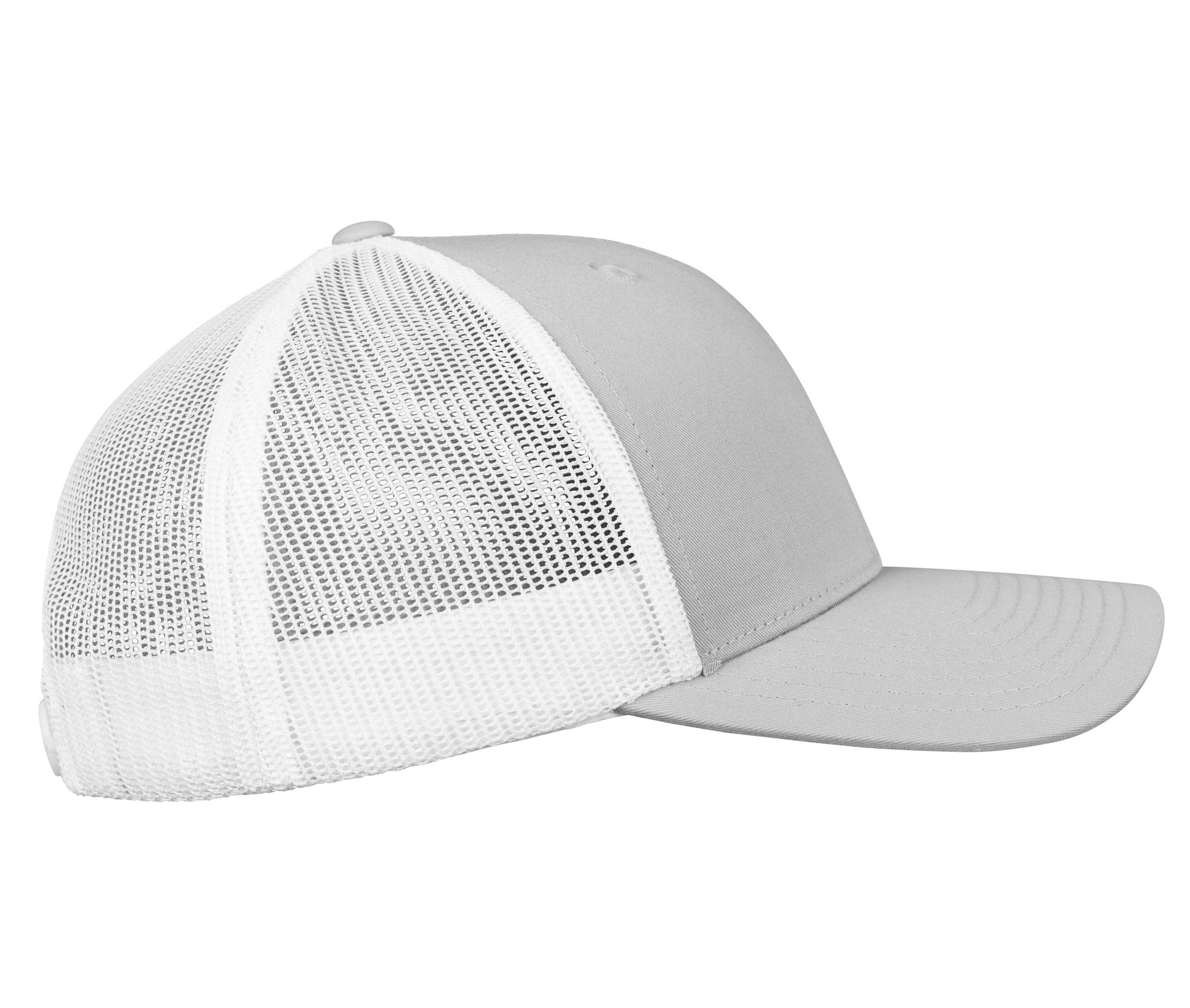 Casquette Style Trucker - Silver / White