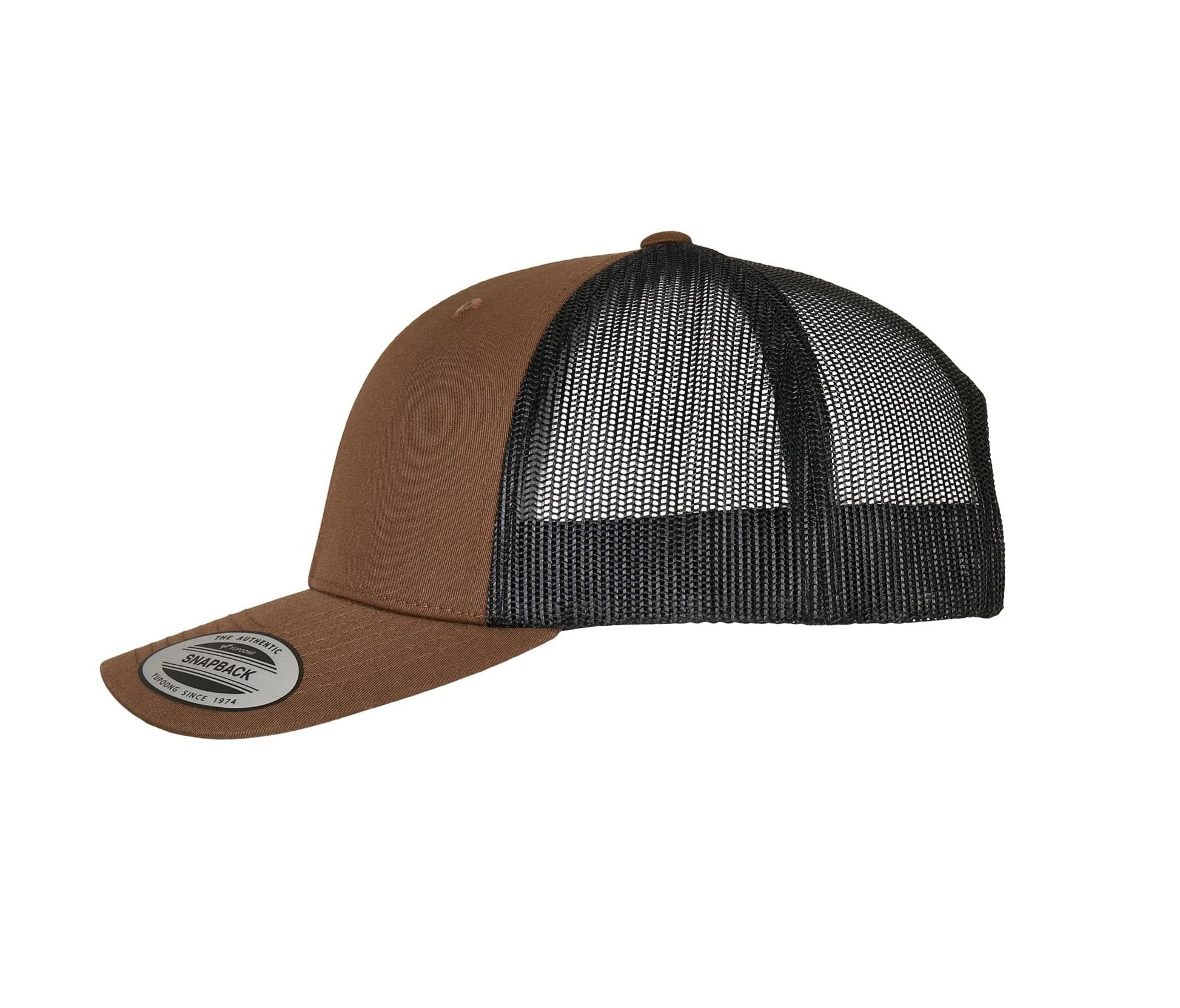 Casquette Style Trucker - Coyote Brown / Black