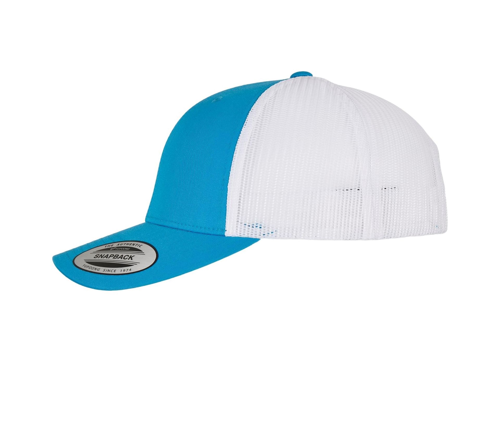 Casquette Style Trucker - Turquoise / White