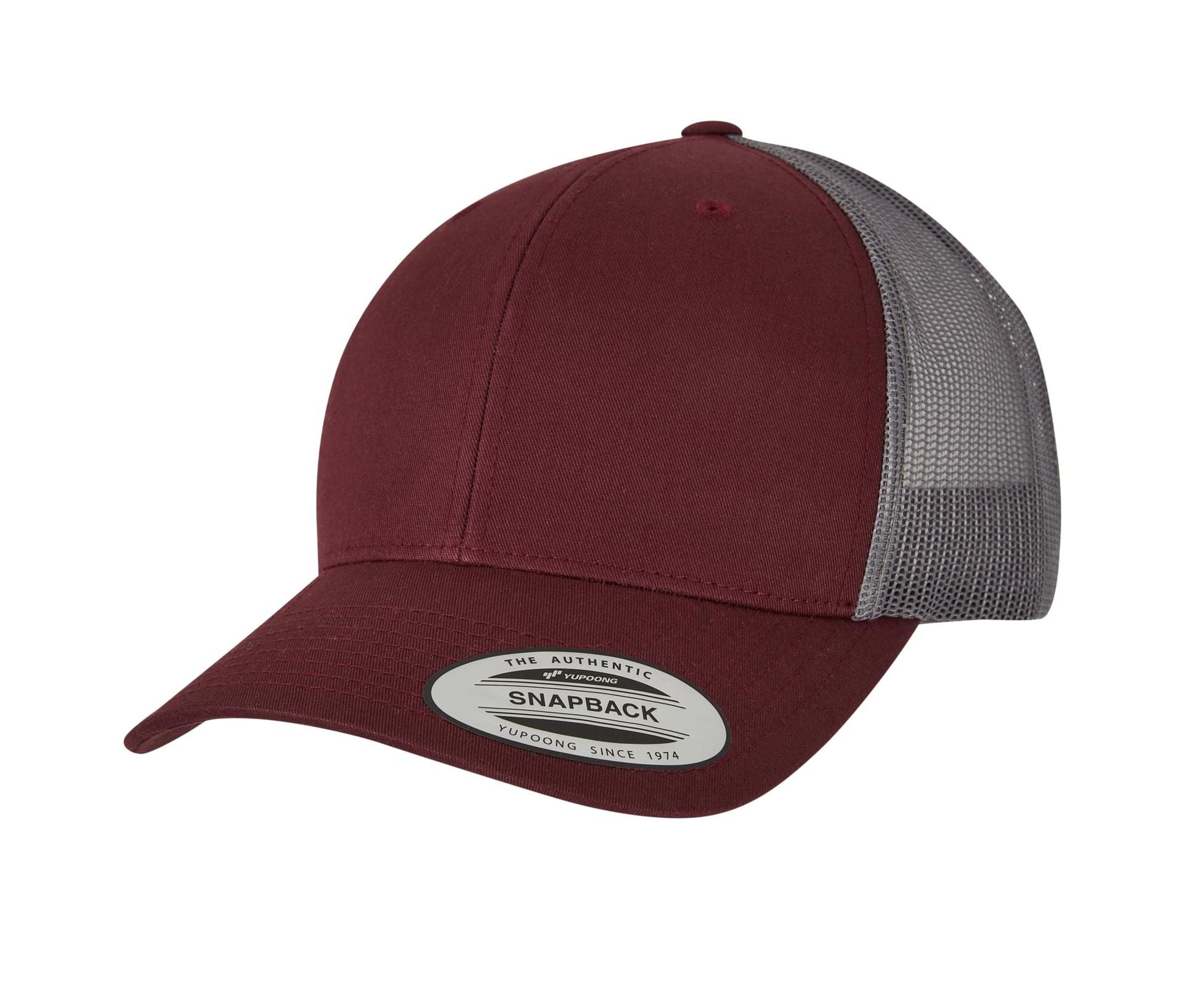 Casquette Style Trucker - Maroon / Grey