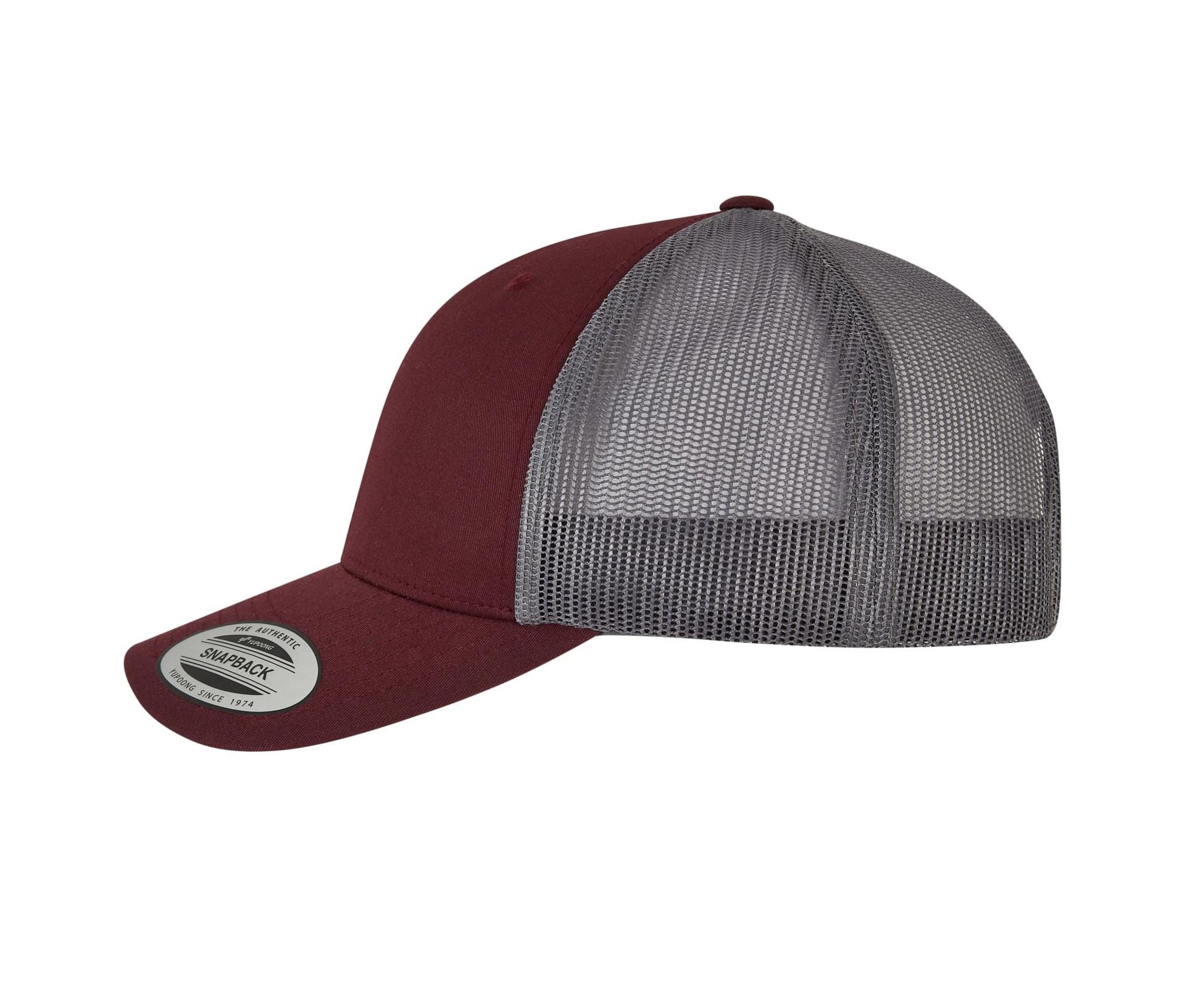 Casquette Style Trucker - Maroon / Grey