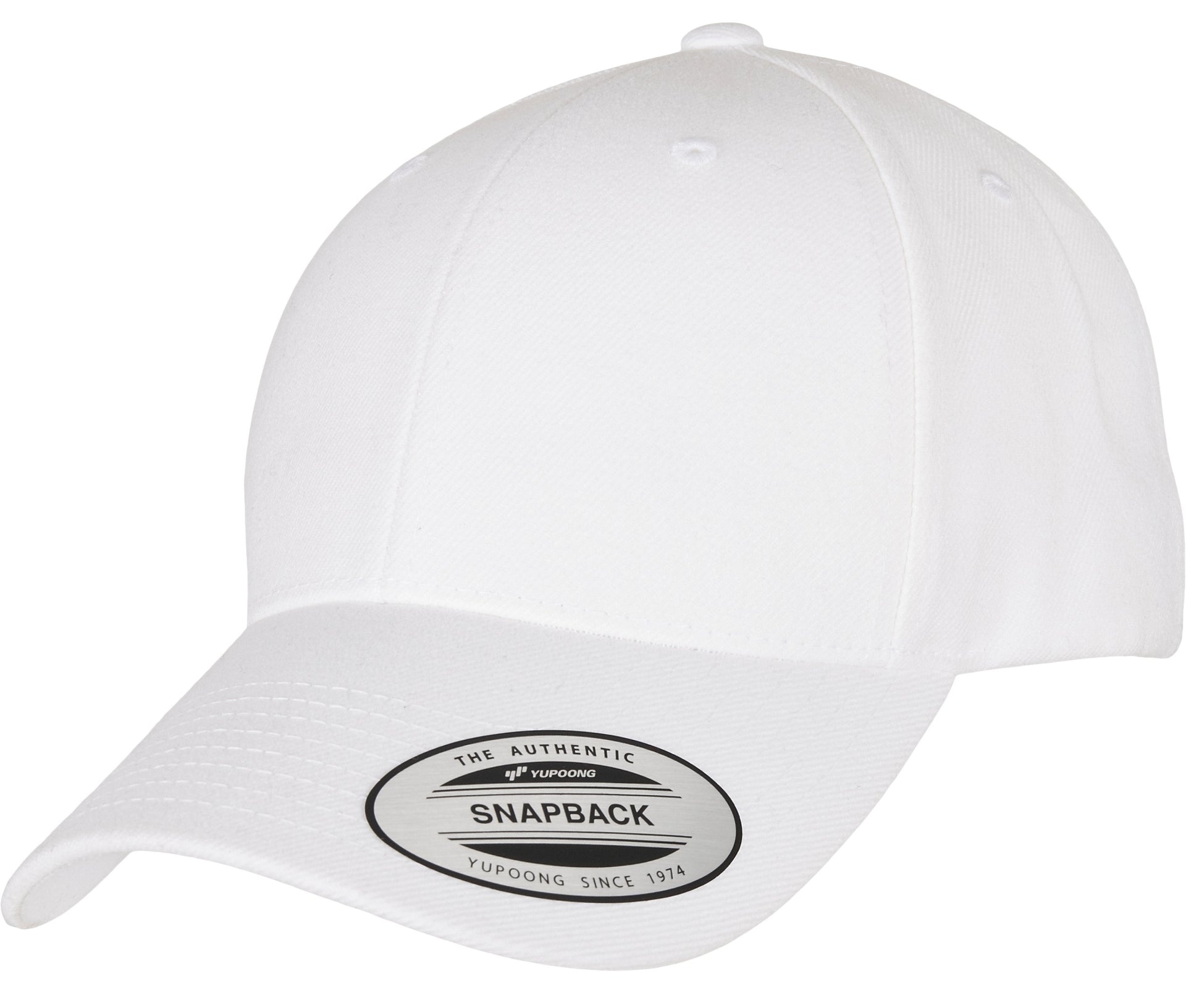 Casquette Snapback Visière Incurvée - White