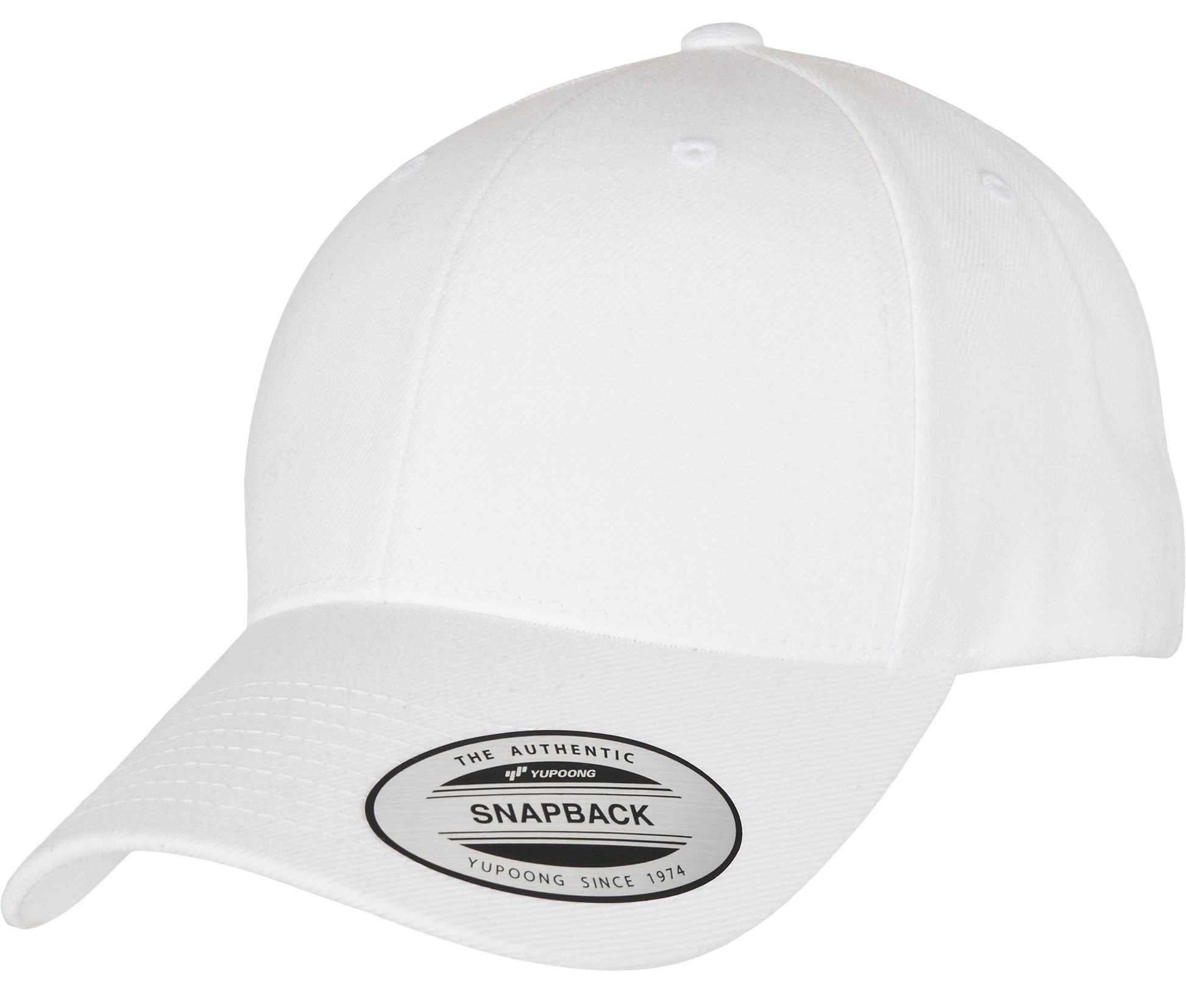 Casquette Snapback Visière Incurvée - White