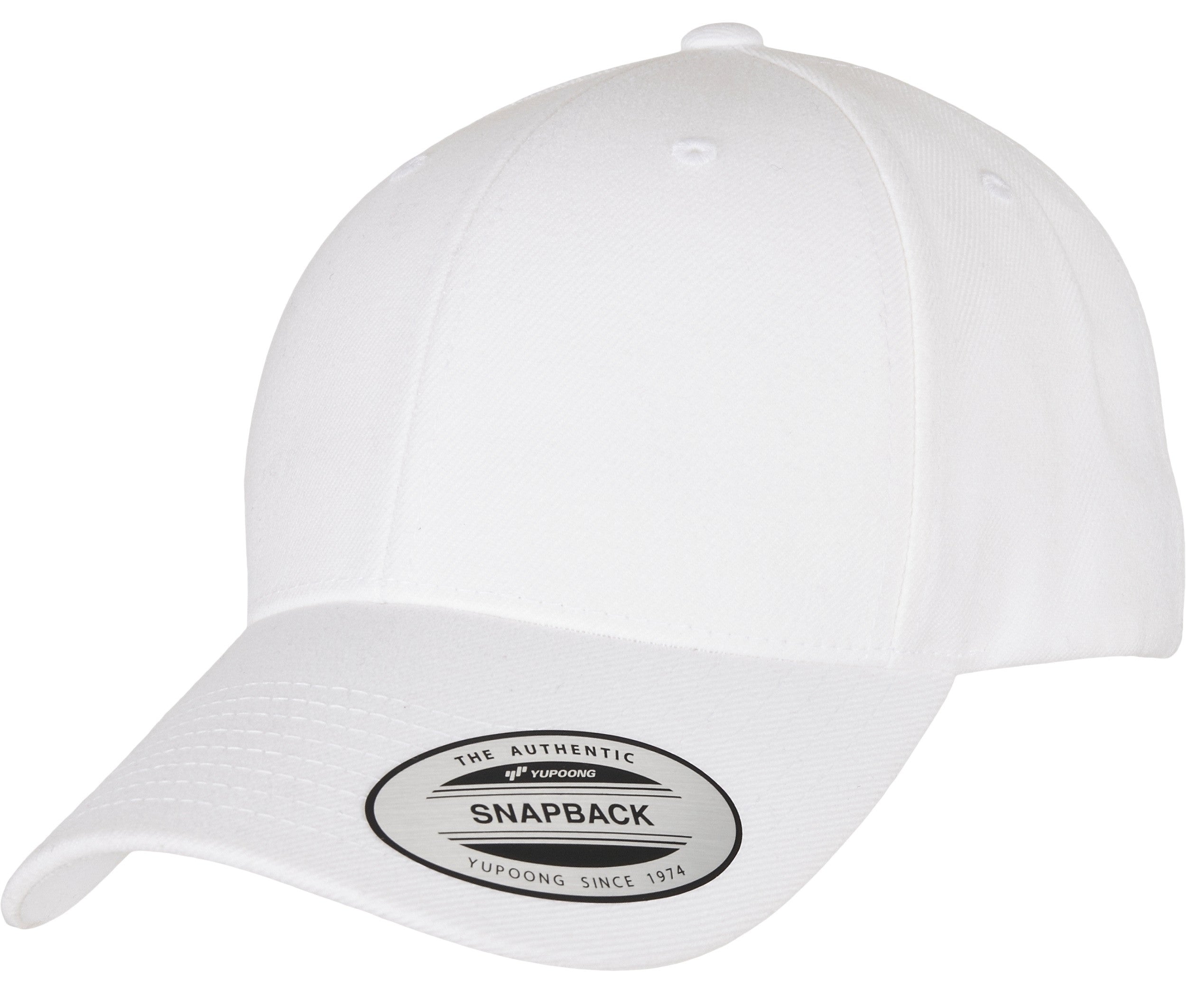 Casquette Snapback Visière Incurvée - White