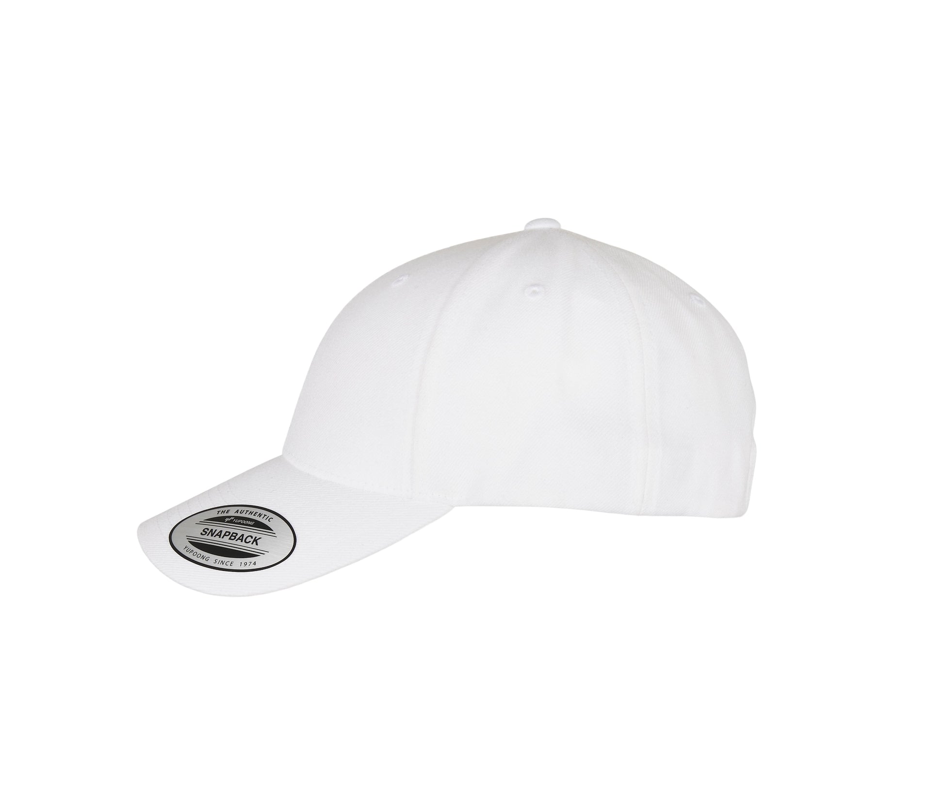 Casquette Snapback Visière Incurvée - White