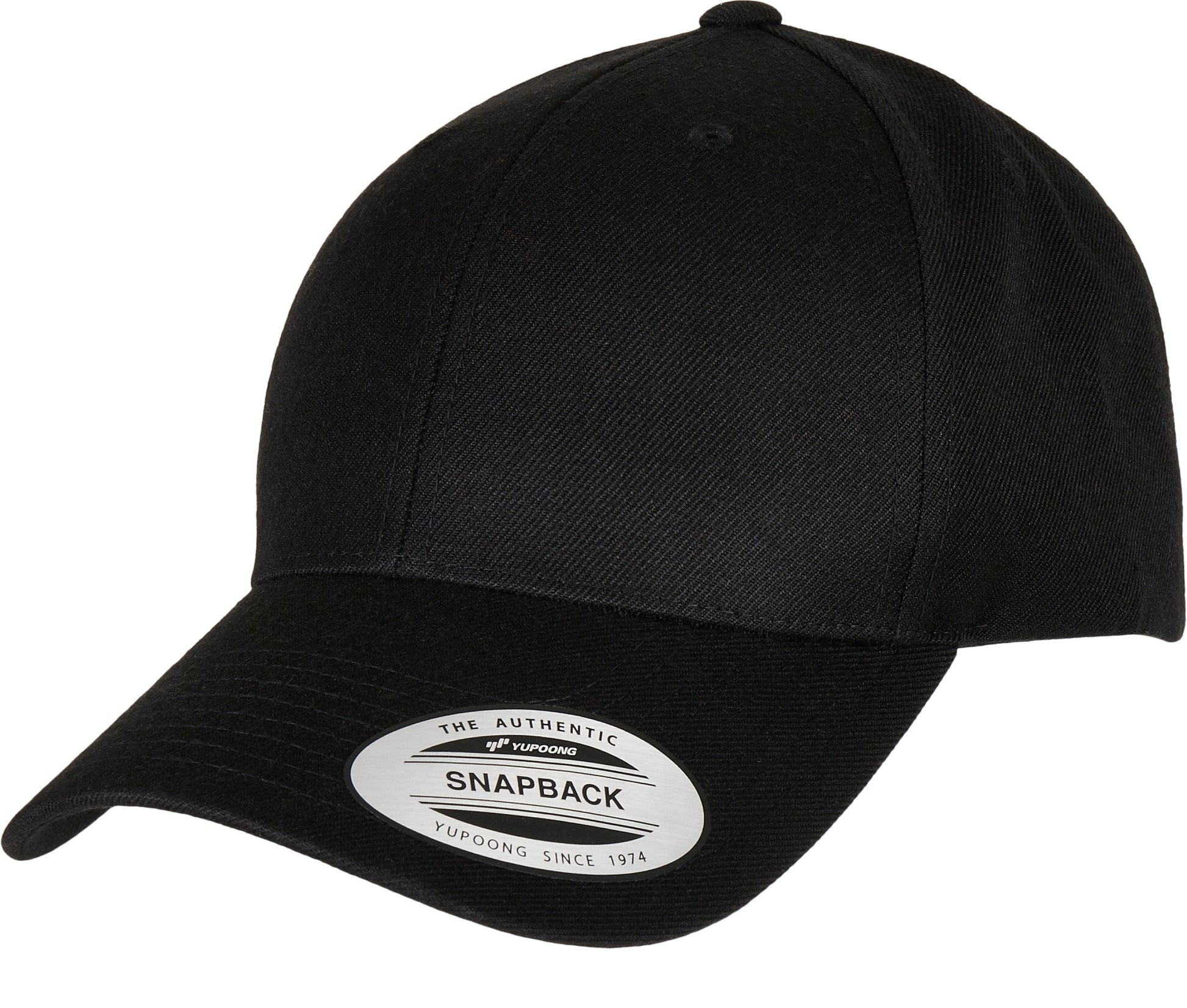 Casquette Snapback Visière Incurvée - Black