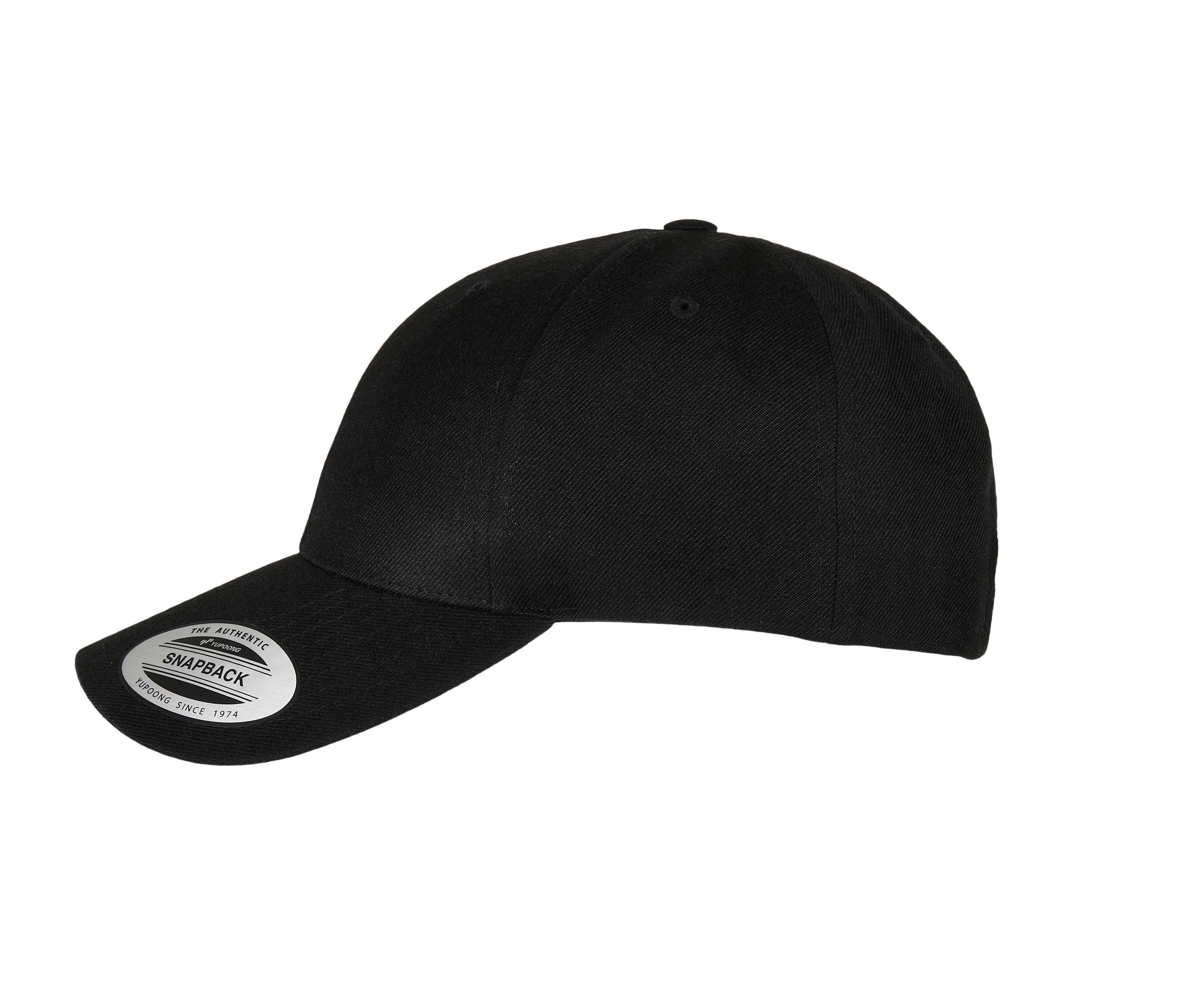 Casquette Snapback Visière Incurvée - Black