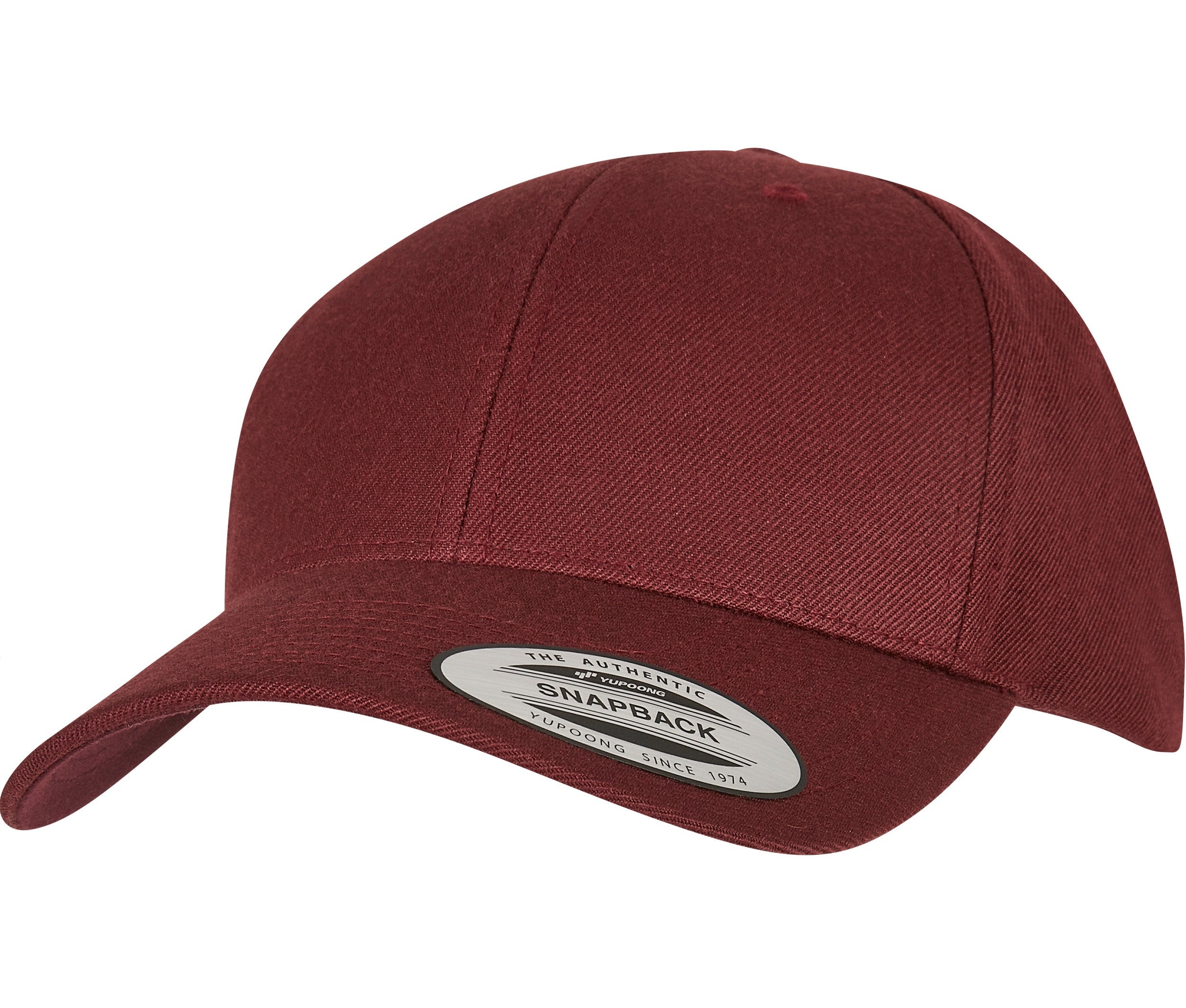 Casquette Snapback Visière Incurvée - Maroon