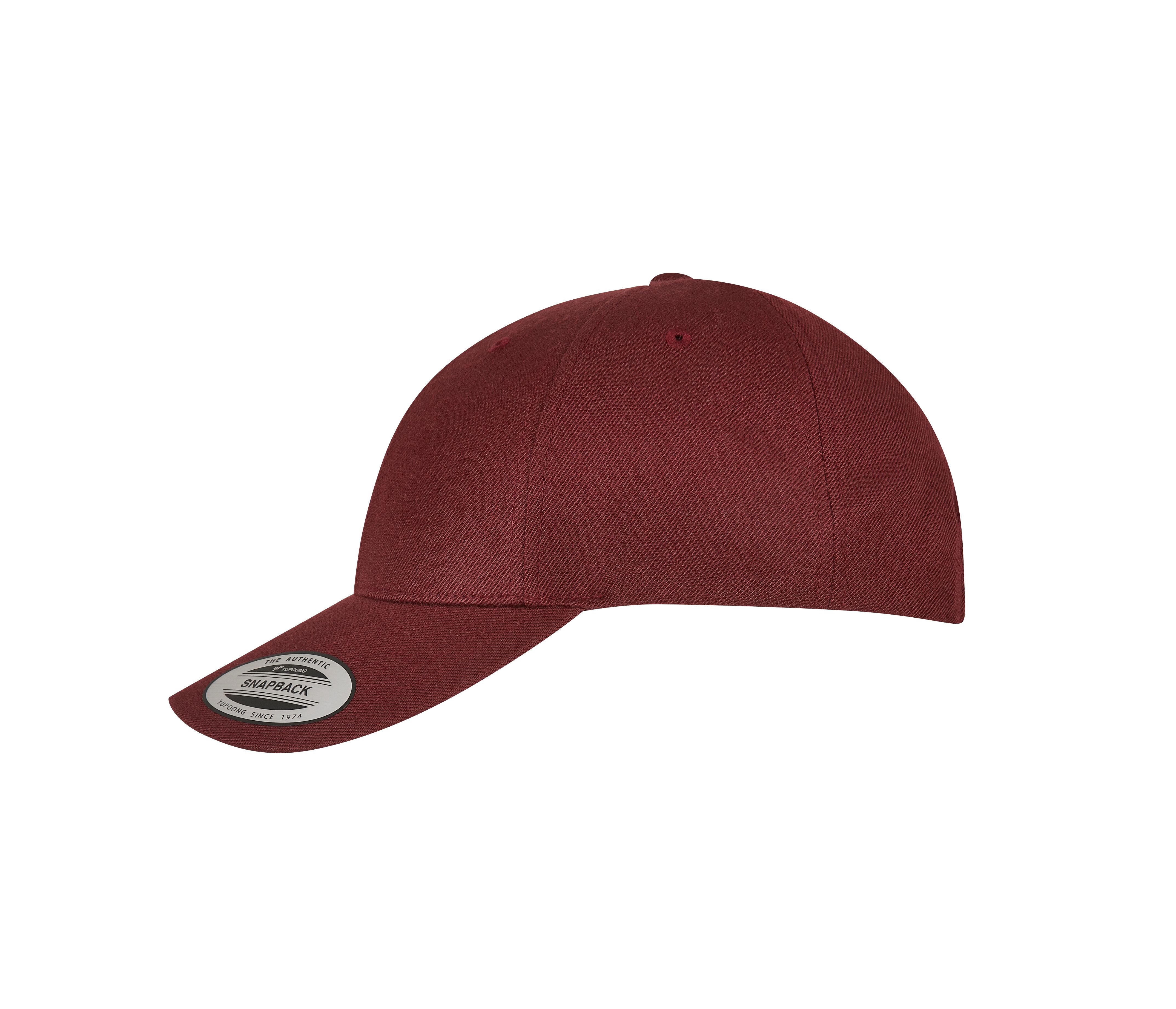 Casquette Snapback Visière Incurvée - Maroon