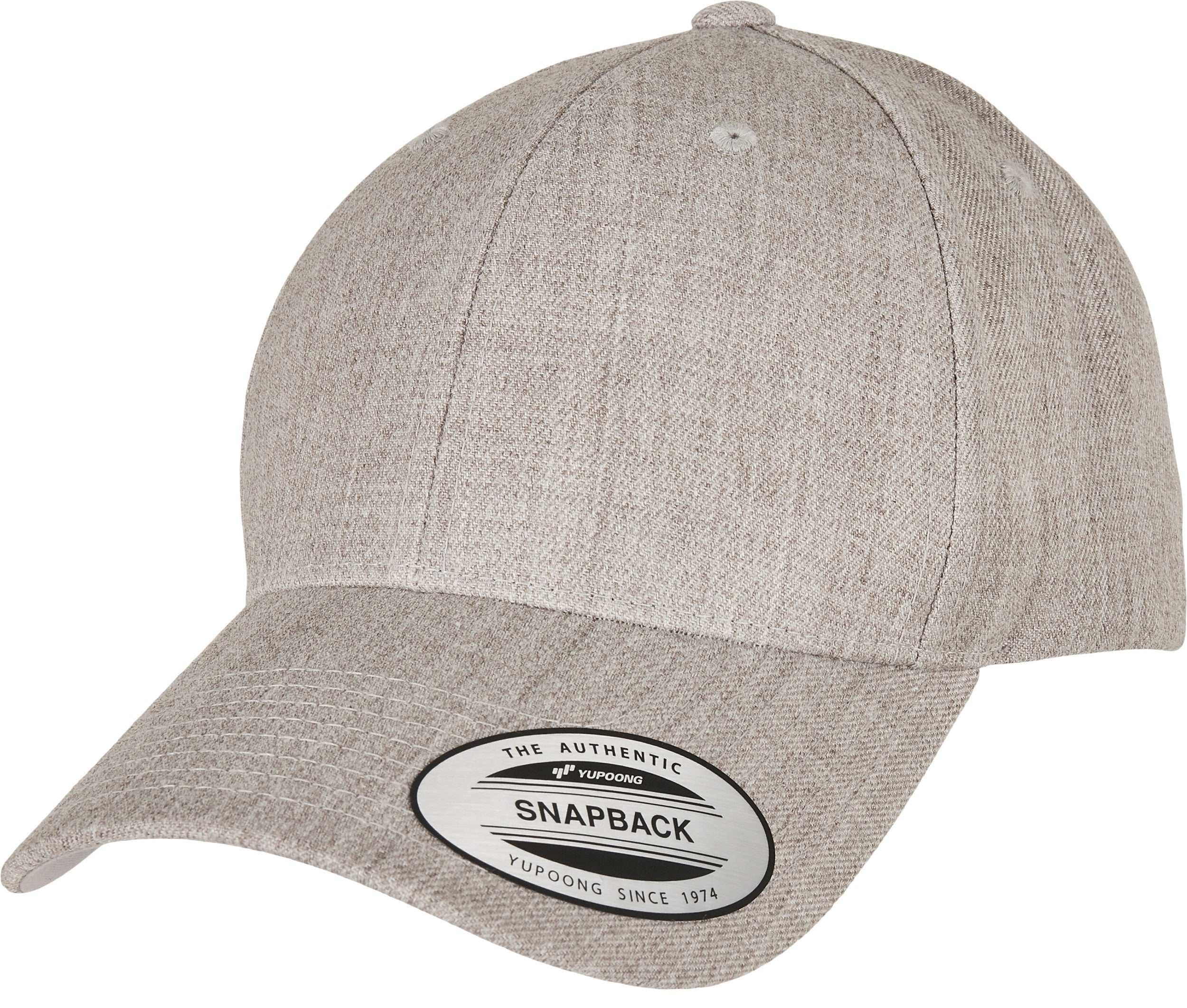 Casquette Snapback Visière Incurvée - Heather Grey