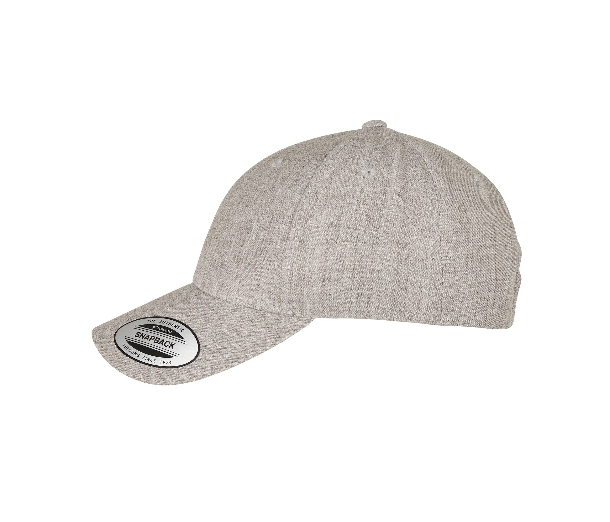 Casquette Snapback Visière Incurvée - Heather Grey
