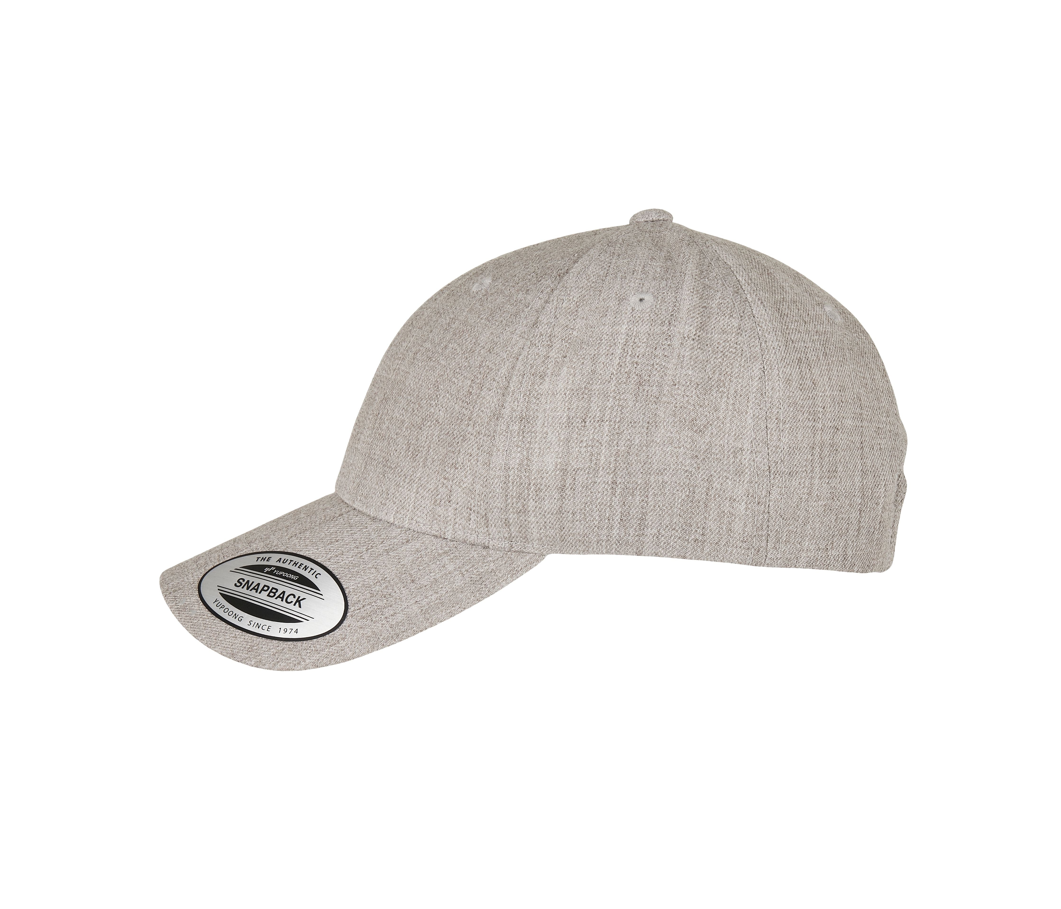 Casquette Snapback Visière Incurvée - Heather Grey