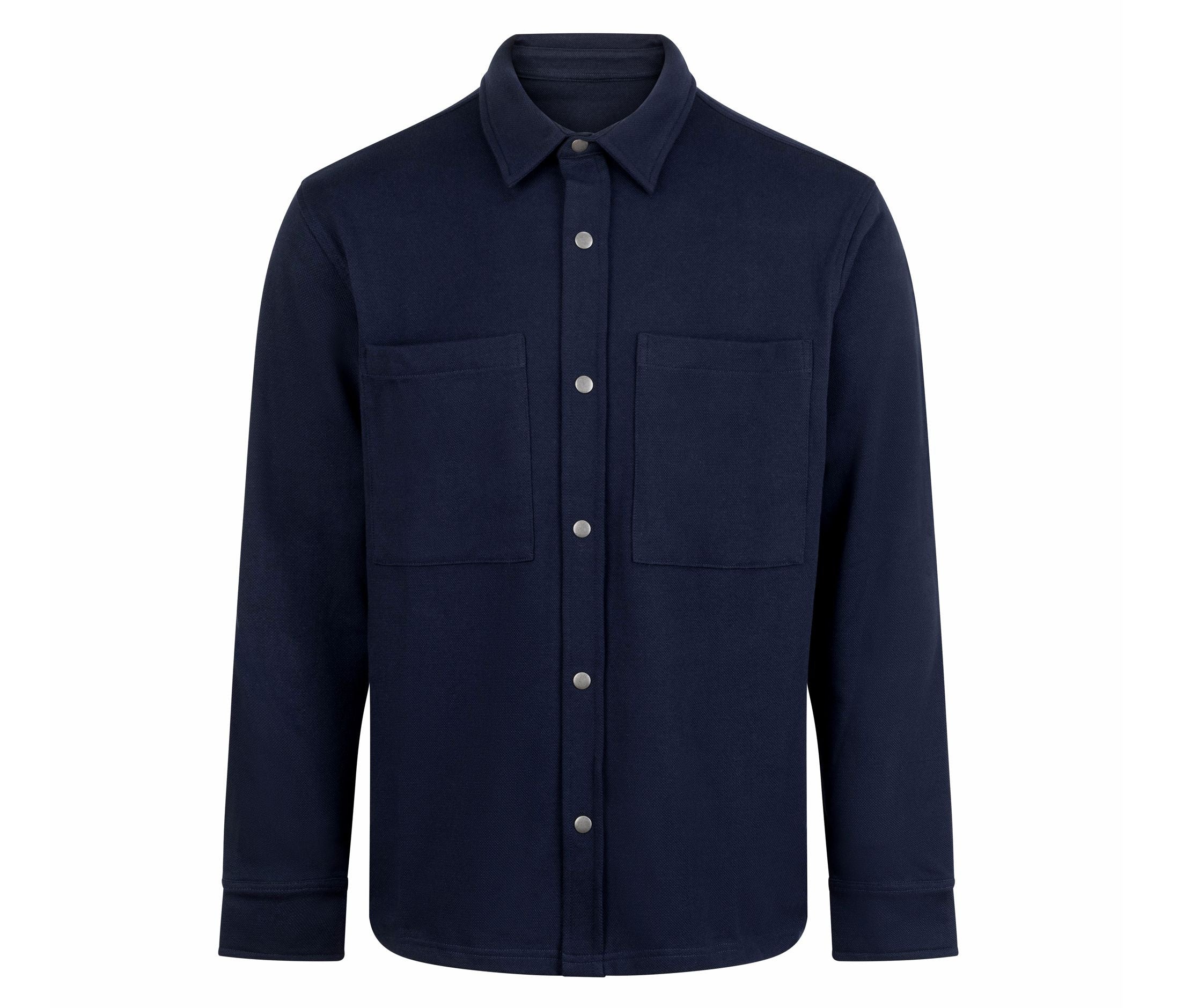 Surchemise en Maille Piquée - Navy