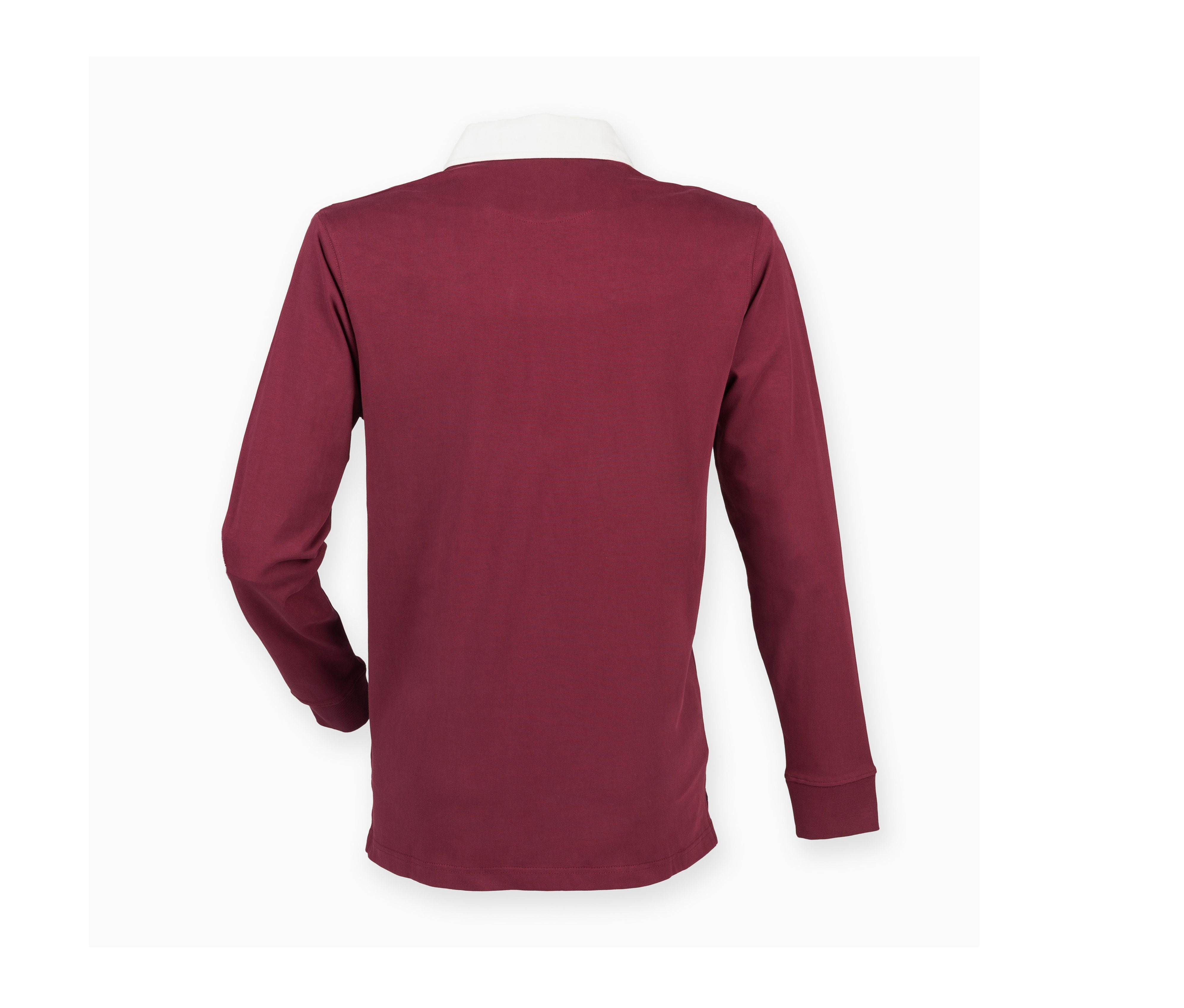 Polo de Rugby Manches Longues - Deep Burgundy