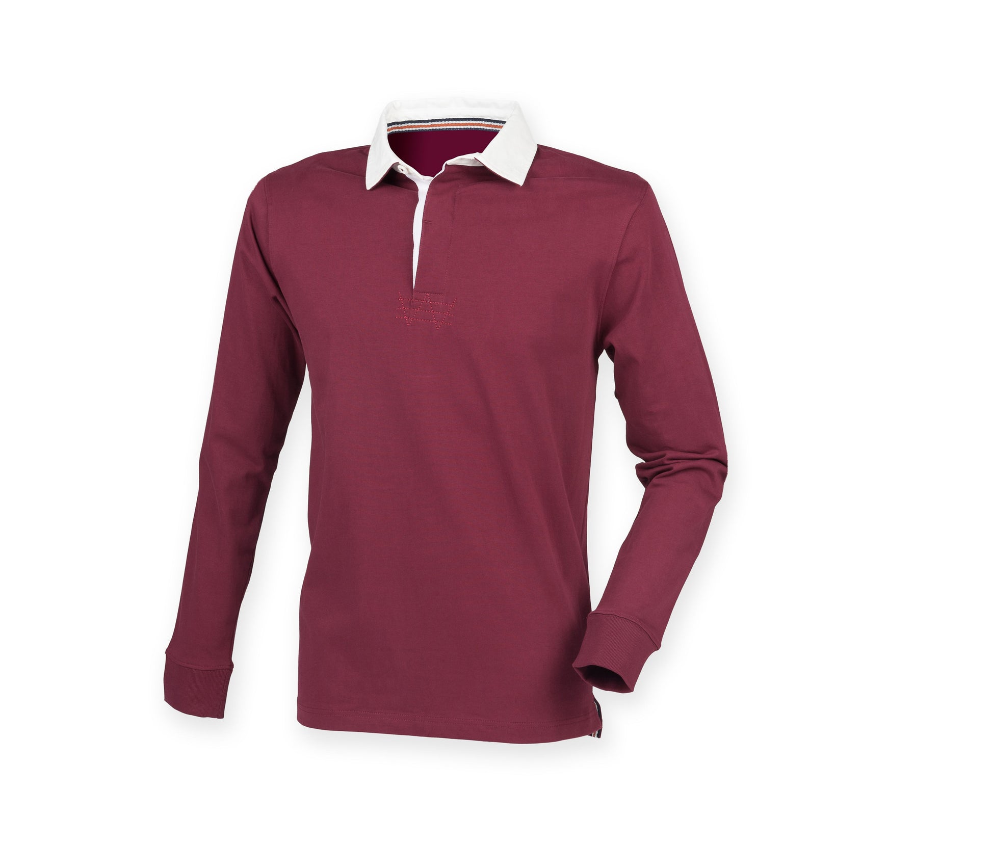 Polo de Rugby Manches Longues - Deep Burgundy