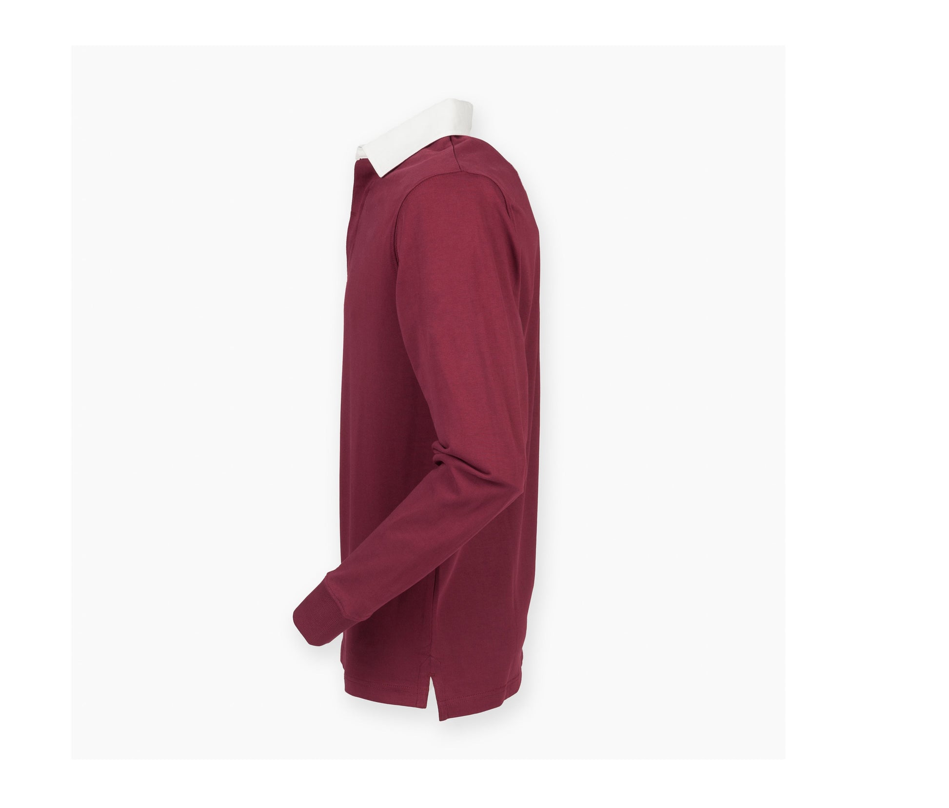 Polo de Rugby Manches Longues - Deep Burgundy