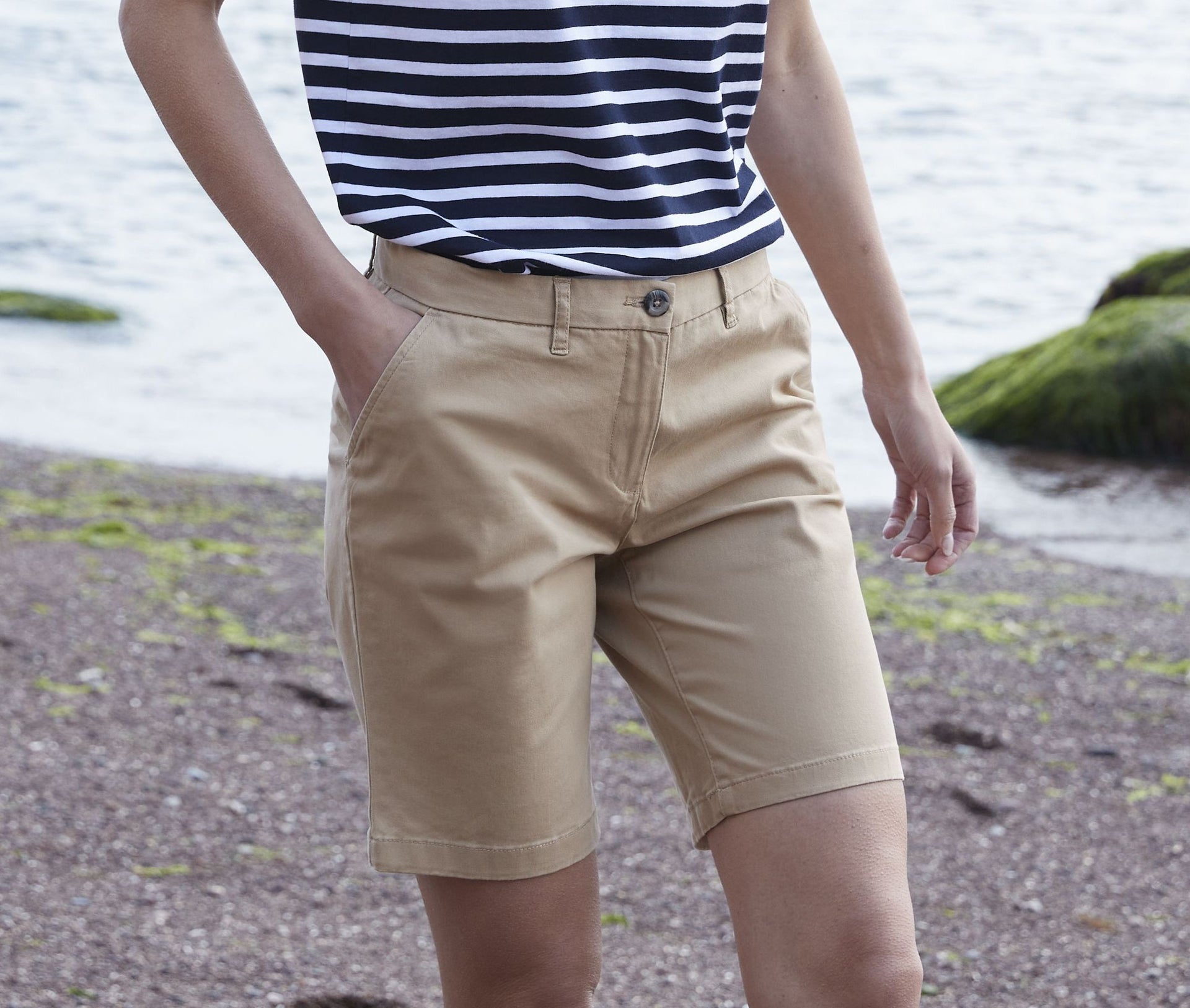 Short stretch femme sans pince