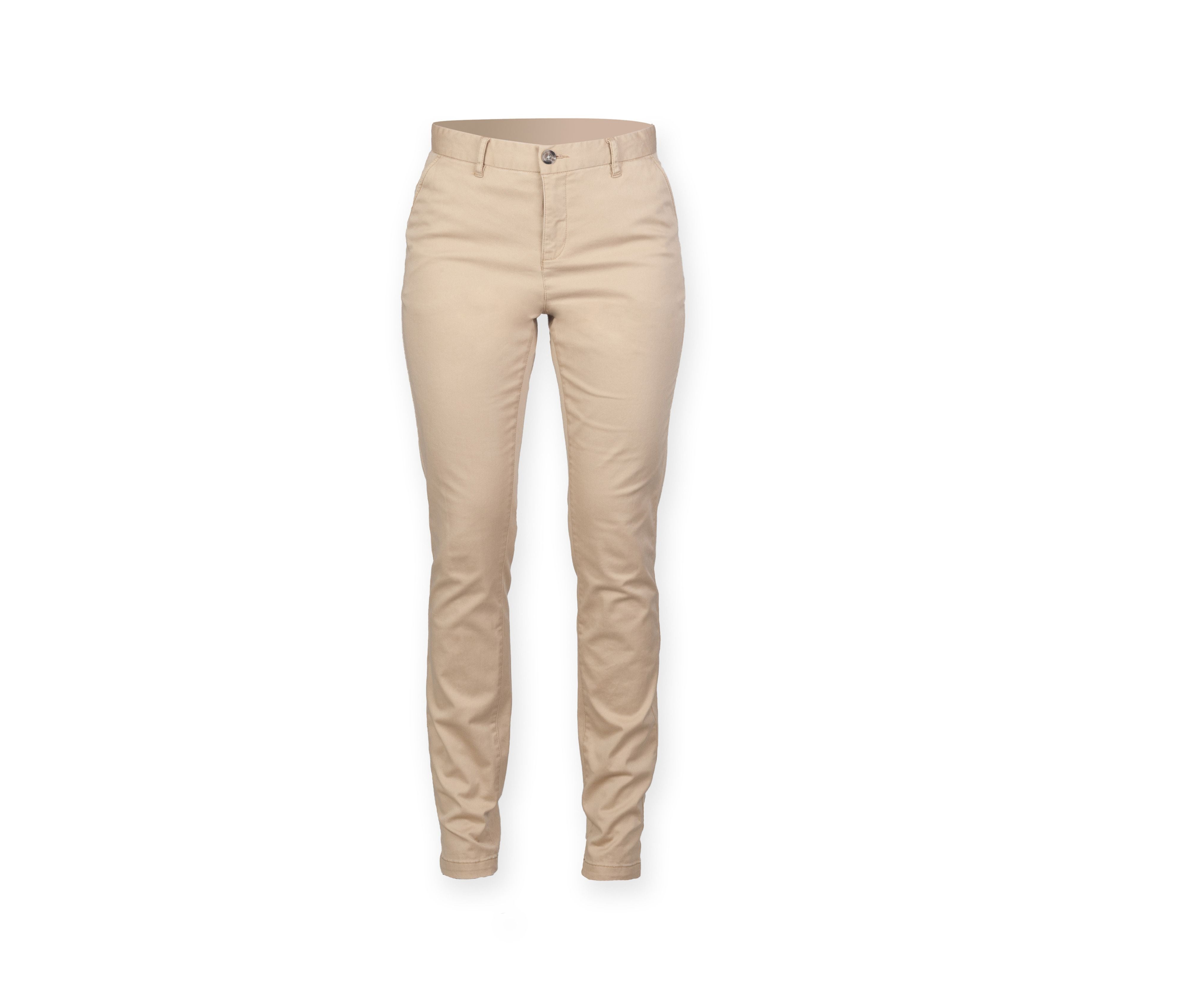 Pantalon Stretch Femme Sans Pince - Stone