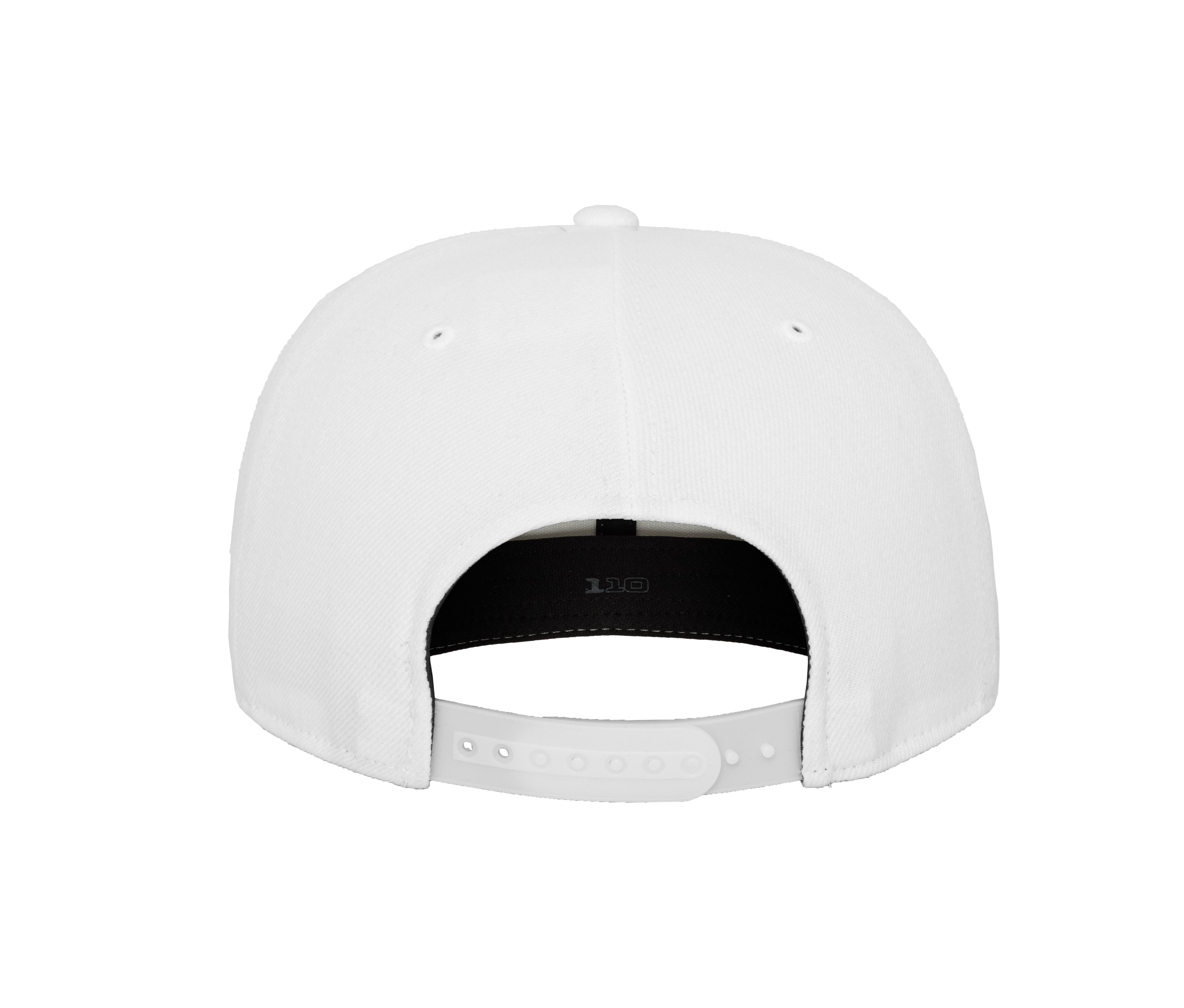 Casquette Ajustée à Visière Plate - White