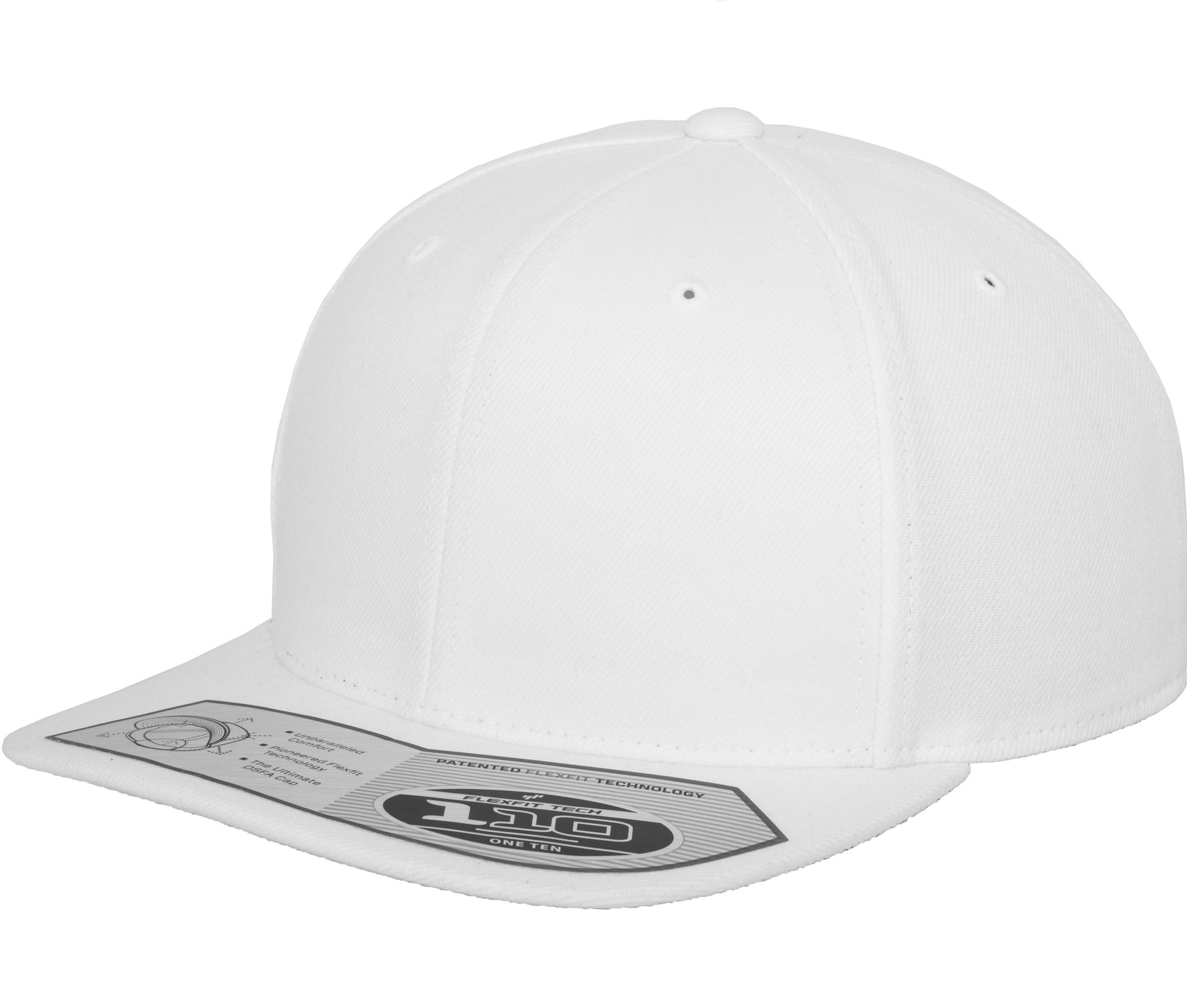 Casquette Ajustée à Visière Plate - White