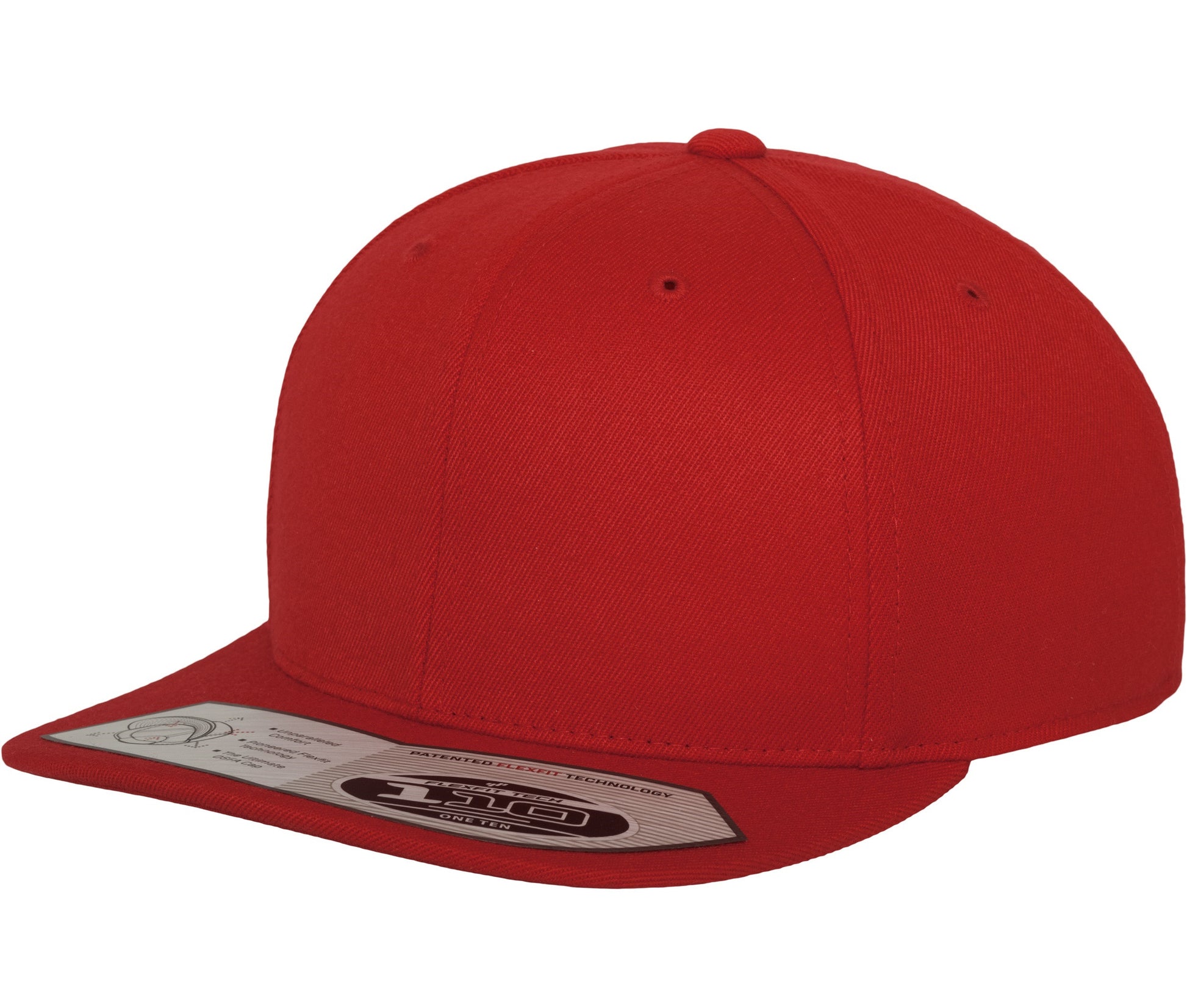 Casquette Ajustée à Visière Plate - Red