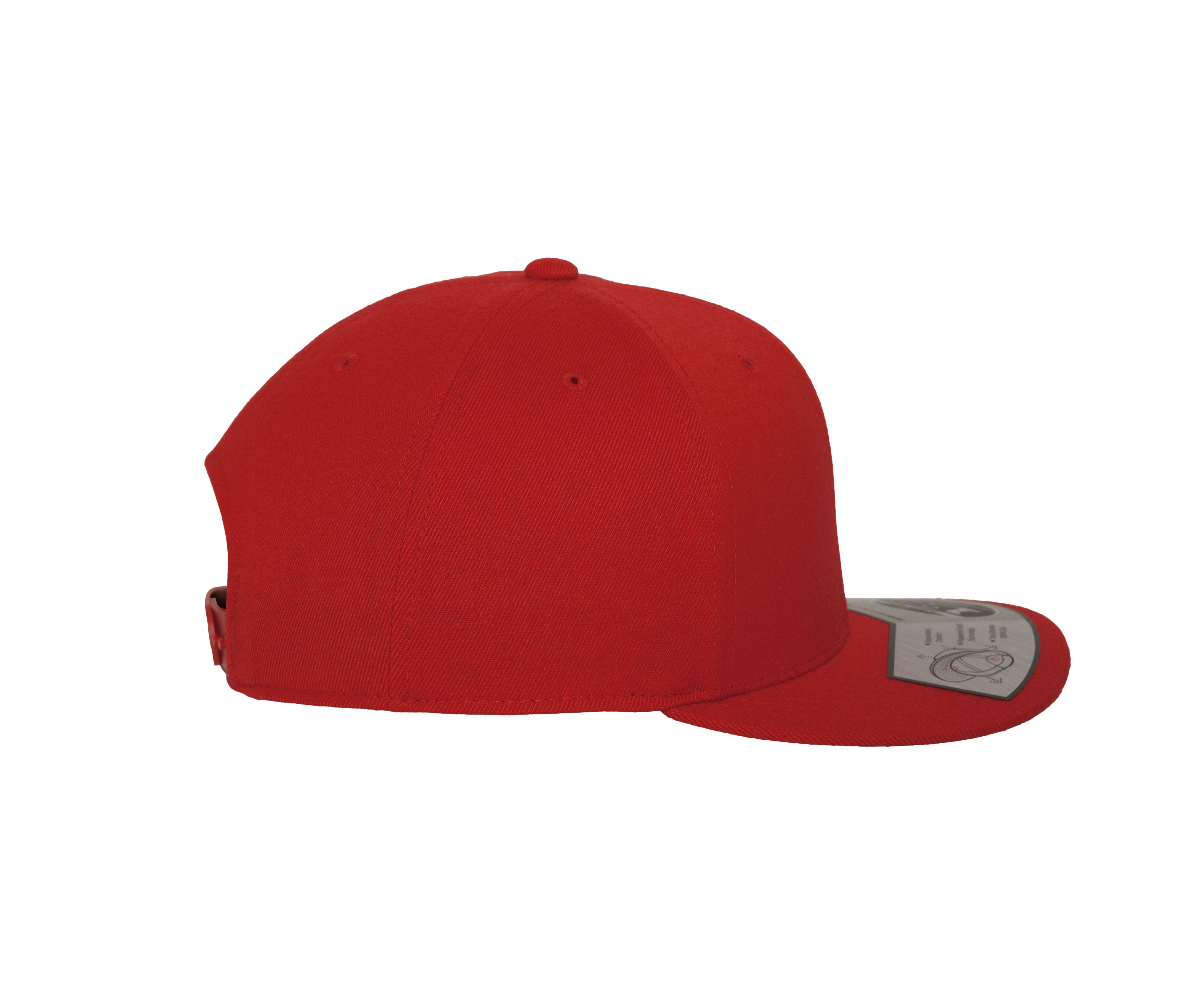 Casquette Ajustée à Visière Plate - Red