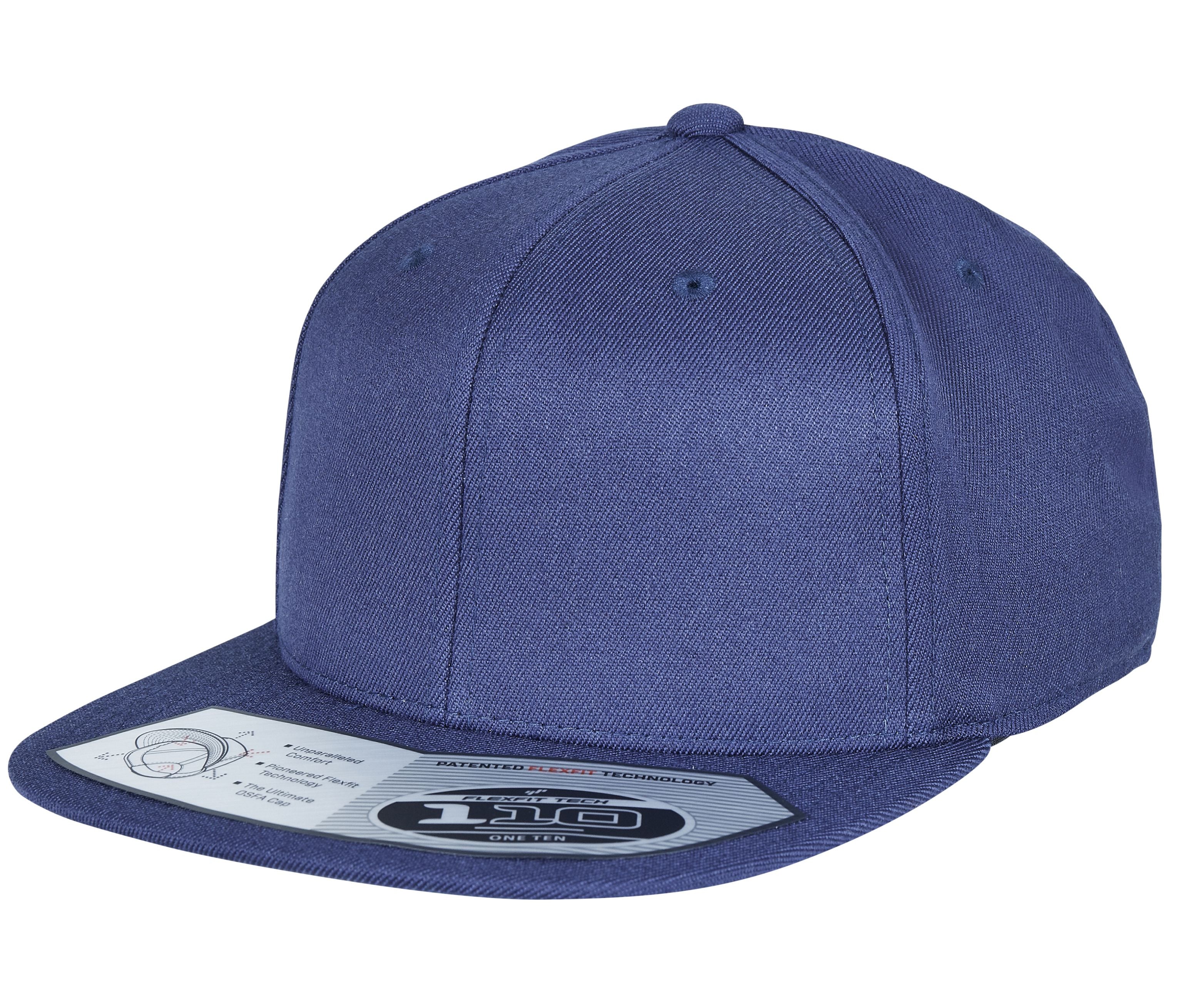 Casquette Ajustée à Visière Plate - Navy