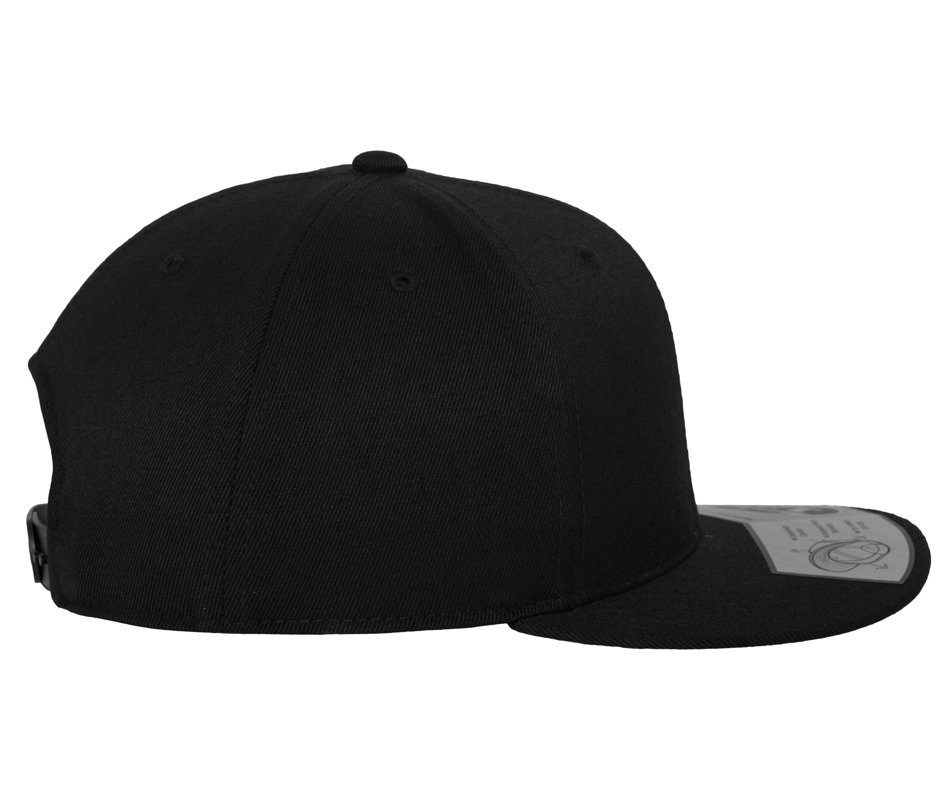 Casquette Ajustée à Visière Plate - Black