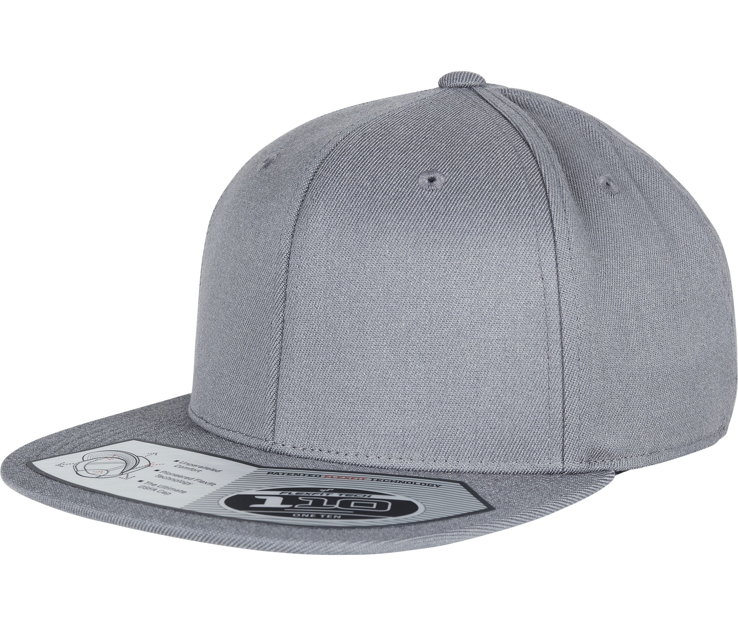 Casquette Ajustée à Visière Plate - Grey