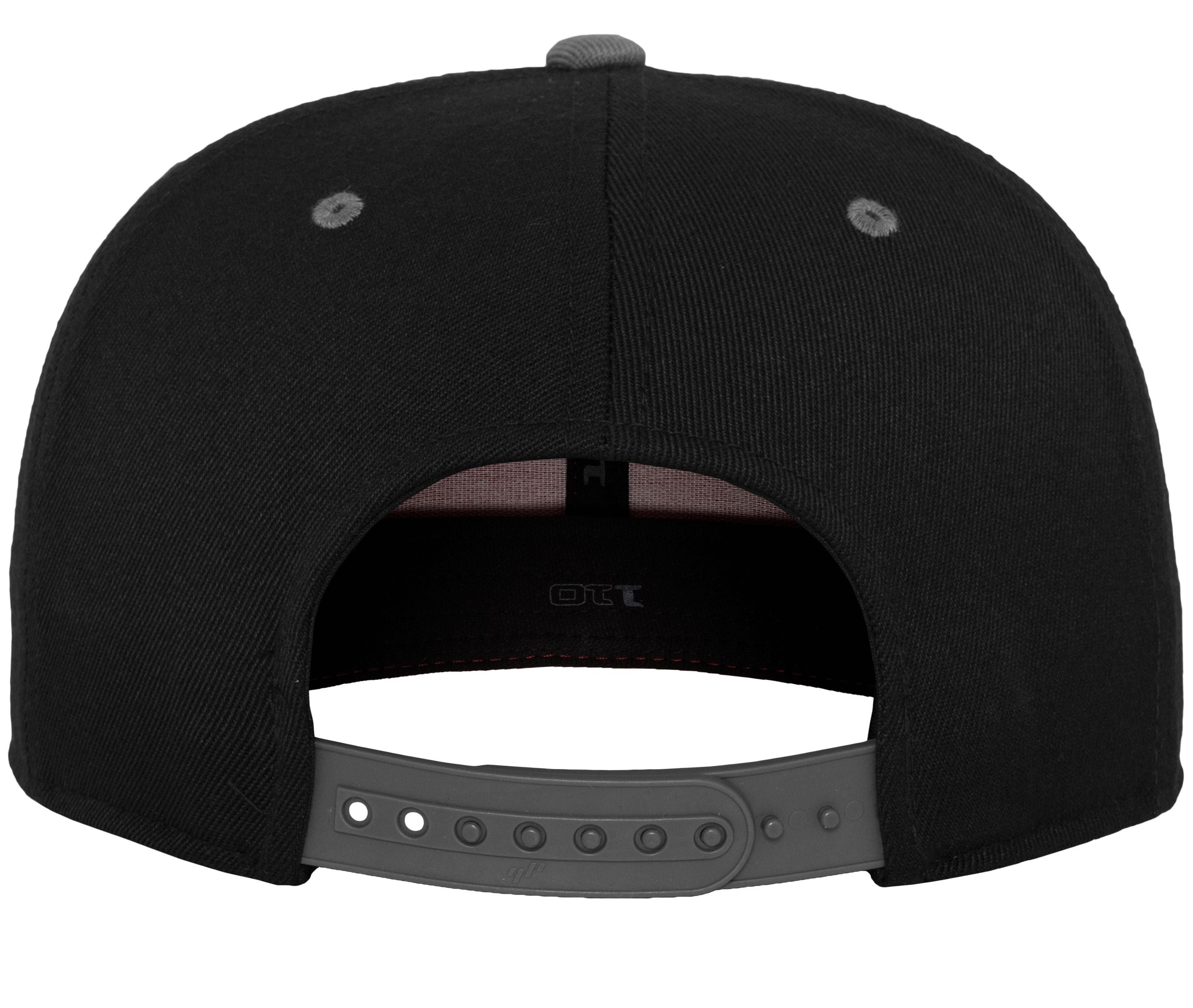 Casquette Ajustée à Visière Plate - Black / Grey