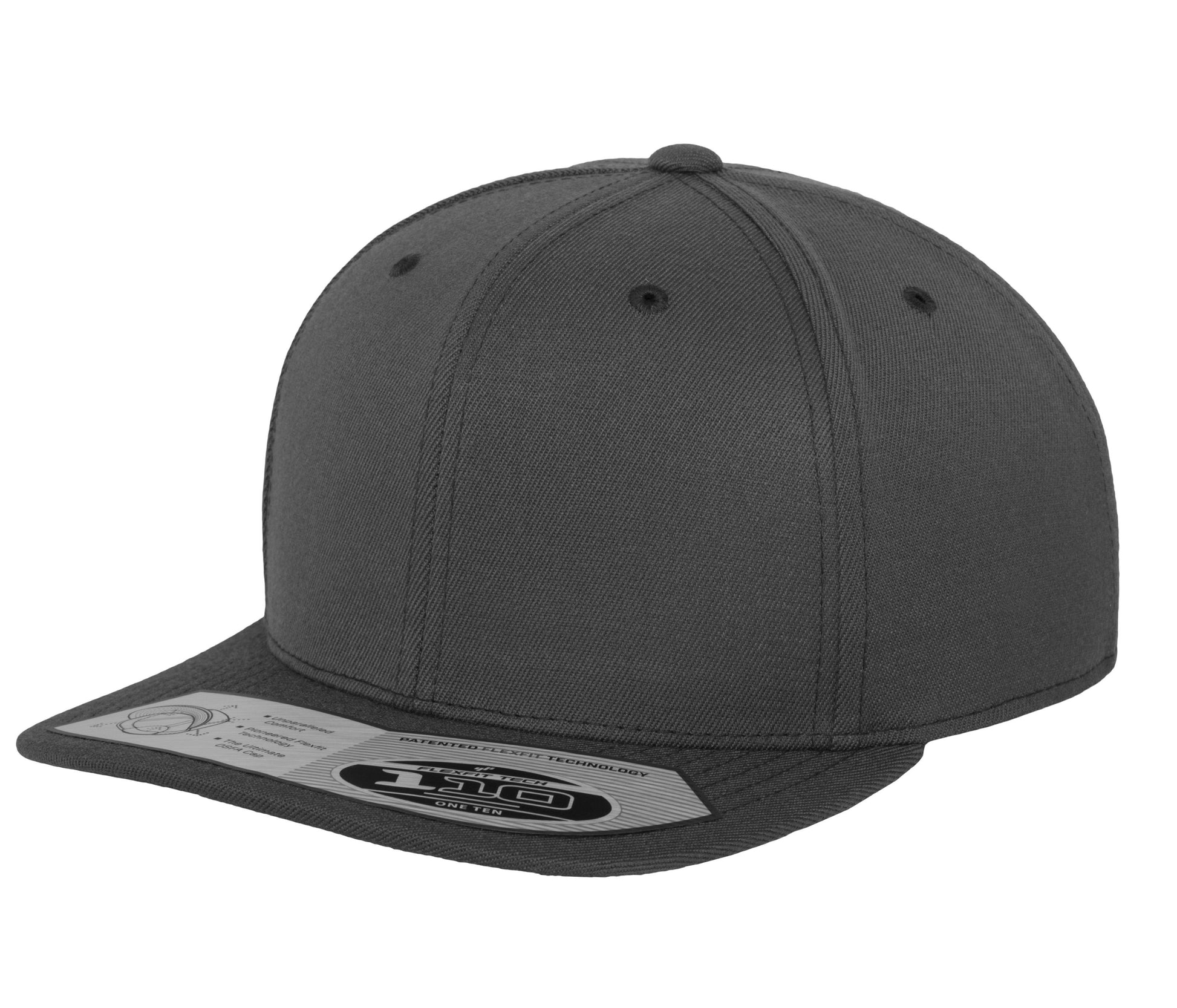 Casquette Ajustée à Visière Plate - Dark Grey