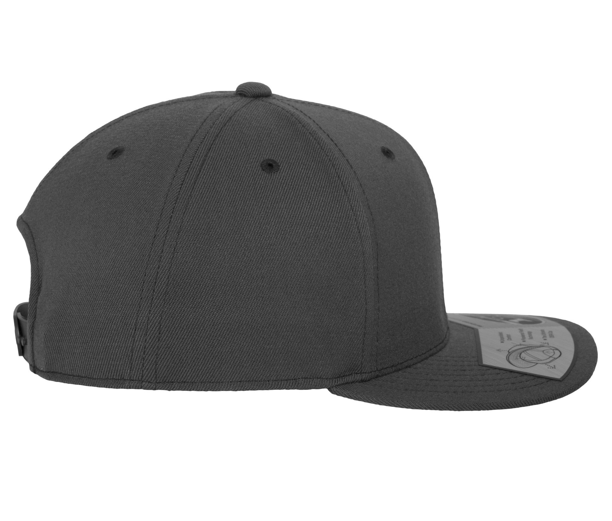 Casquette Ajustée à Visière Plate - Dark Grey