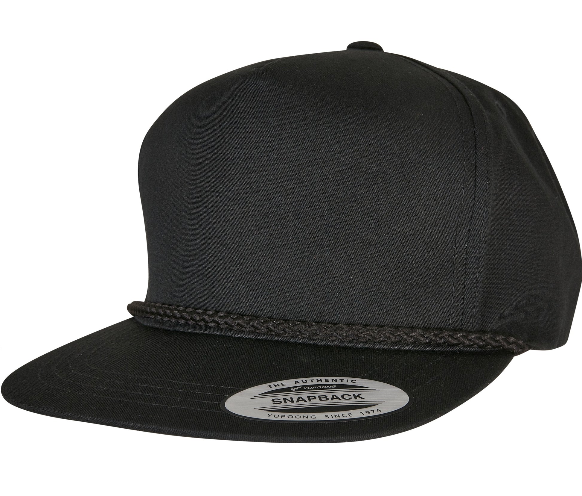Casquette de Golf Visière Plate - Black