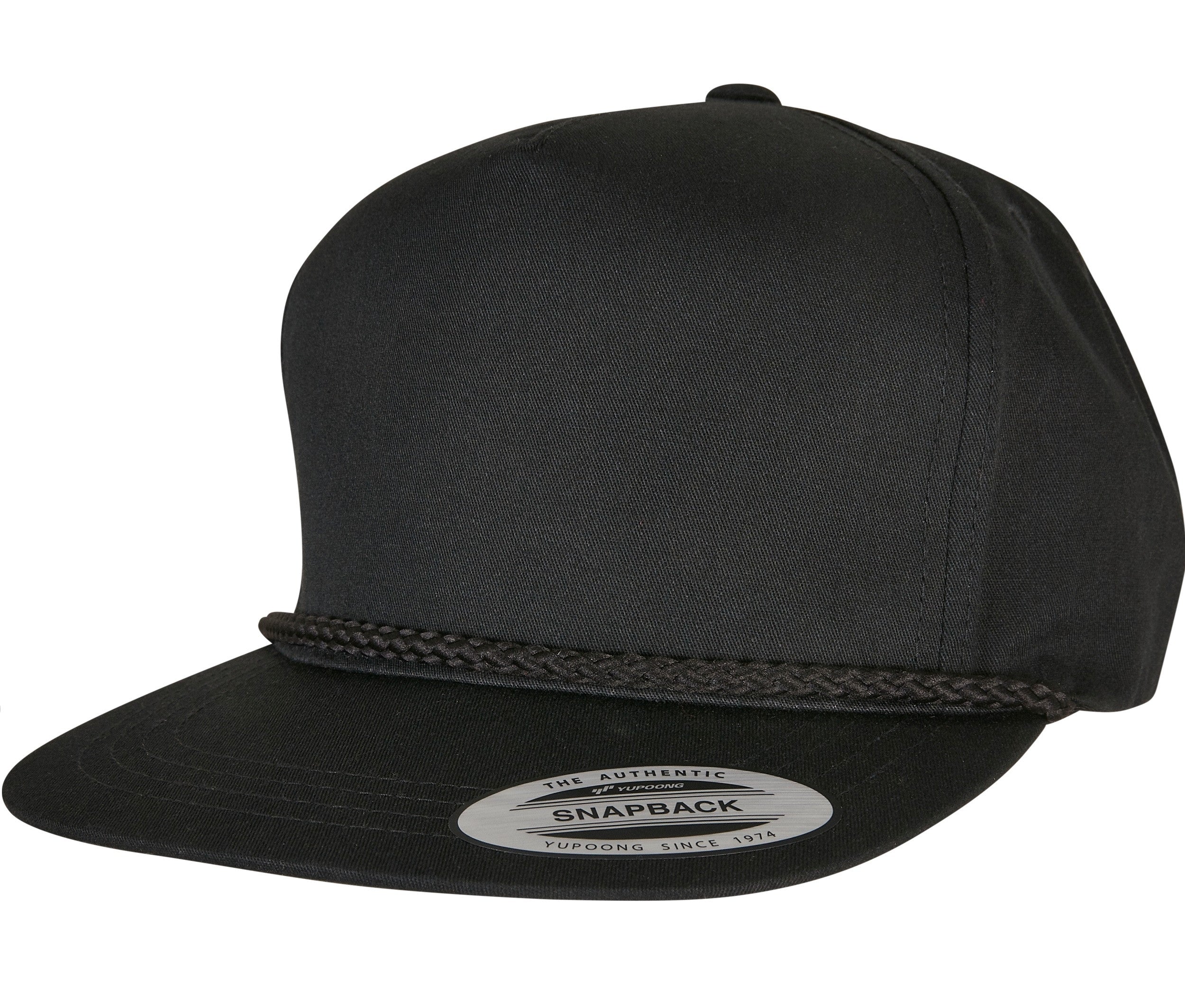 Casquette de Golf Visière Plate - Black