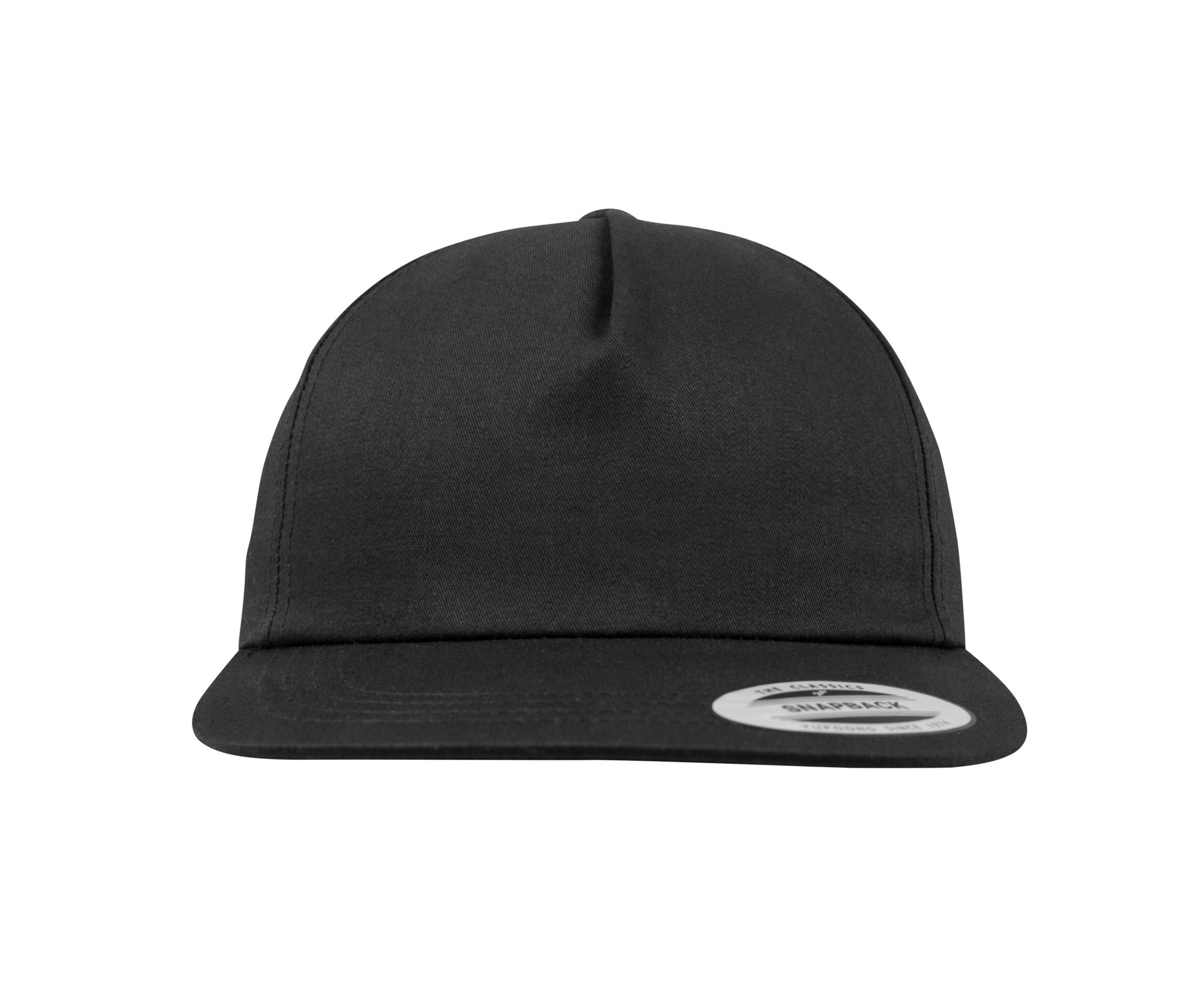 Unstructured 5-Panel Snapback - Black