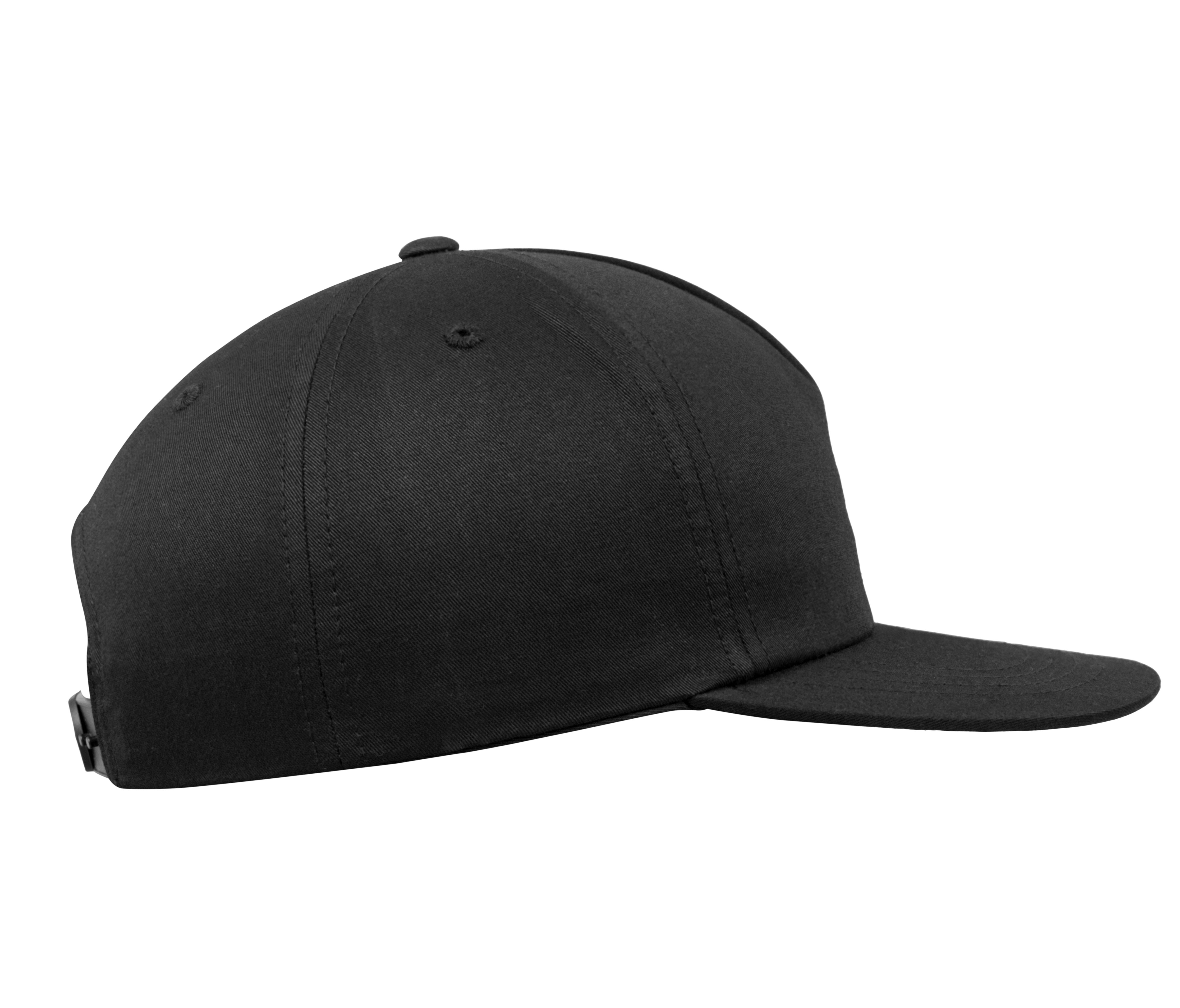 Unstructured 5-Panel Snapback - Black