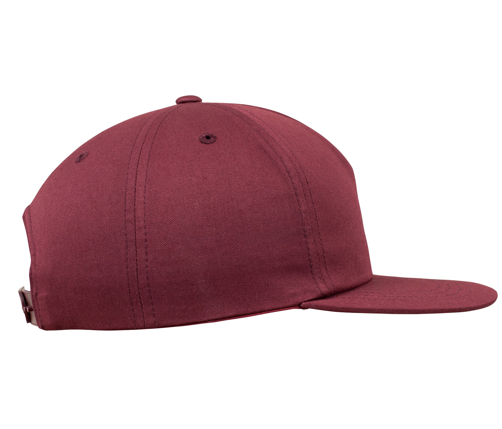 Unstructured 5-Panel Snapback - Maroon