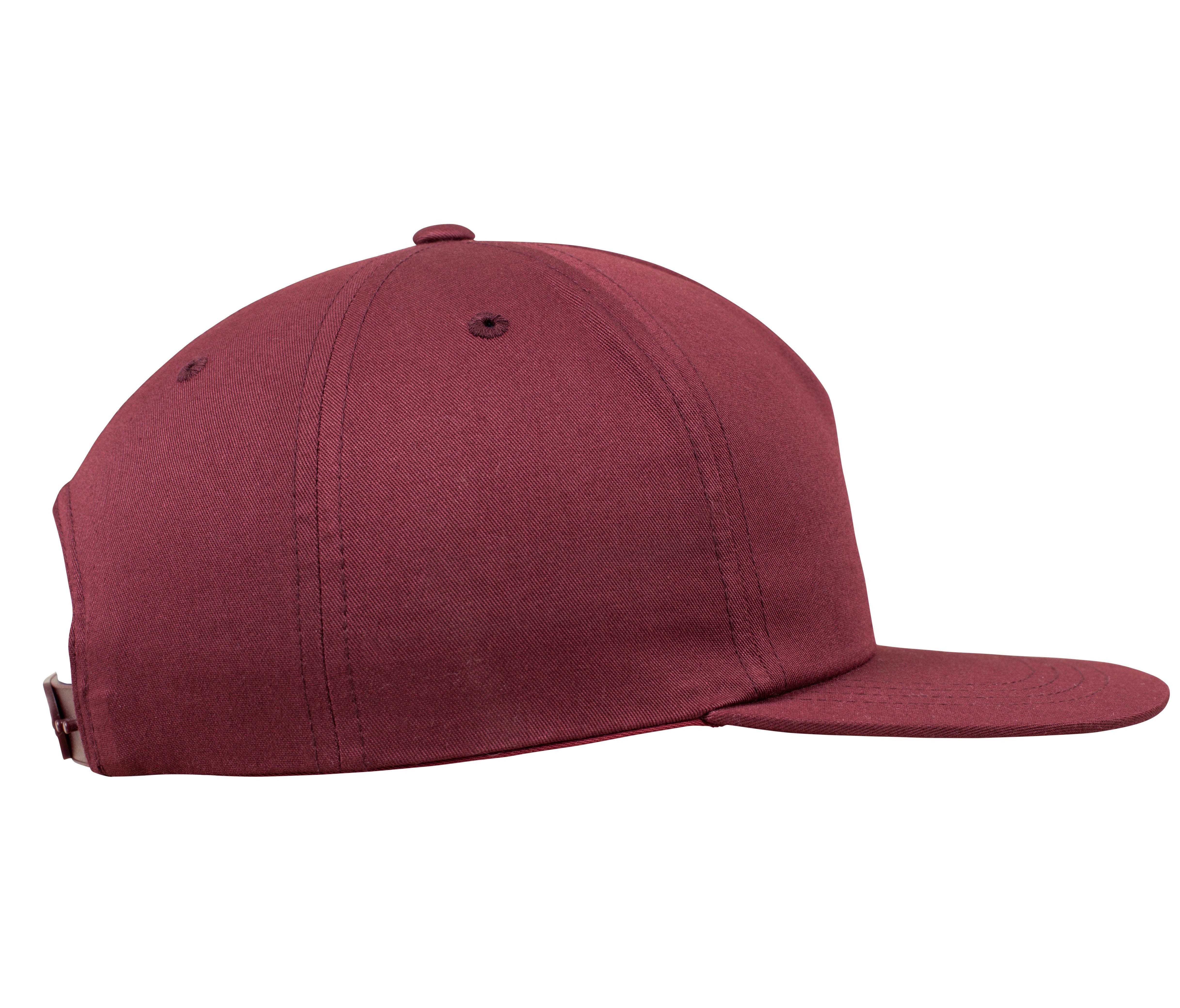 Unstructured 5-Panel Snapback - Maroon