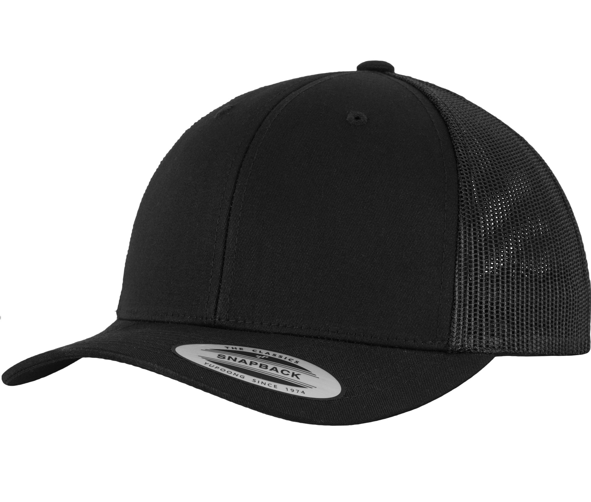 Casquette Visière Incurvée Style Trucker - Black