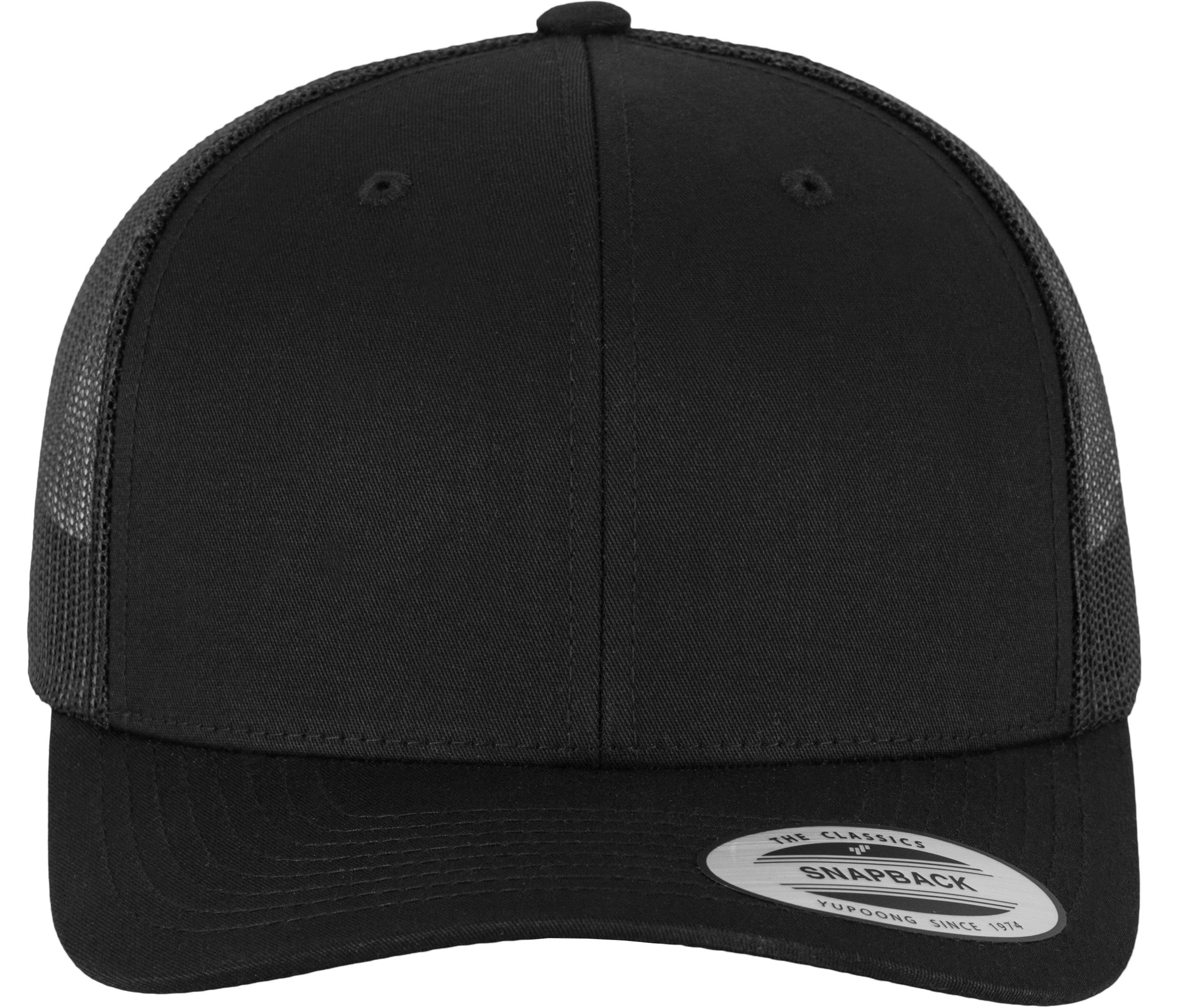 Casquette Visière Incurvée Style Trucker - Black