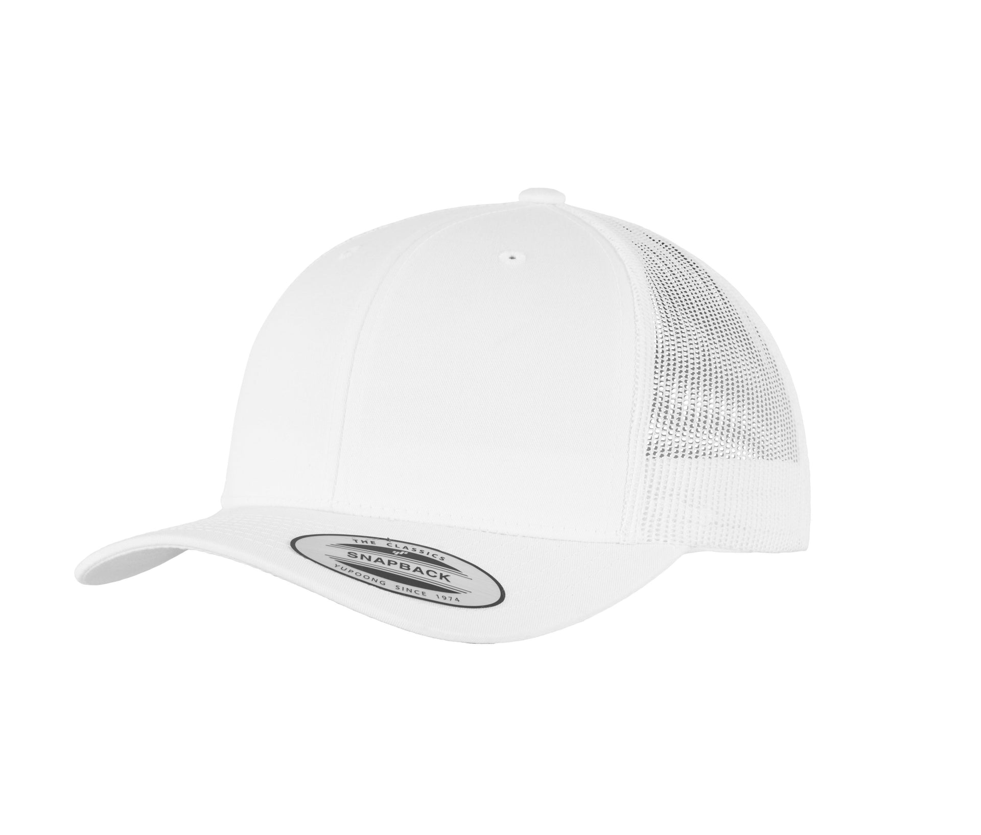 Casquette Visière Incurvée Style Trucker - White