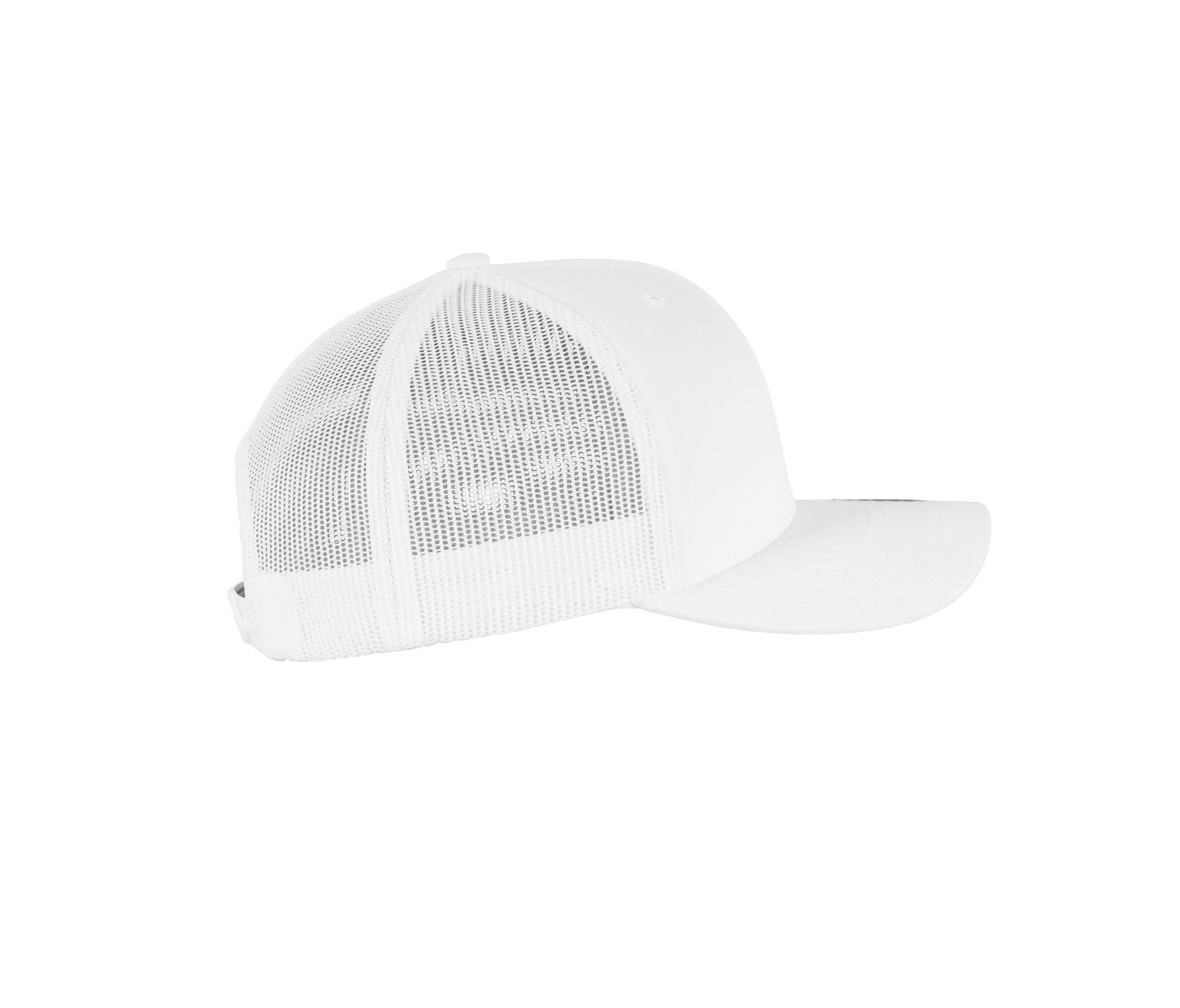 Casquette Visière Incurvée Style Trucker - White
