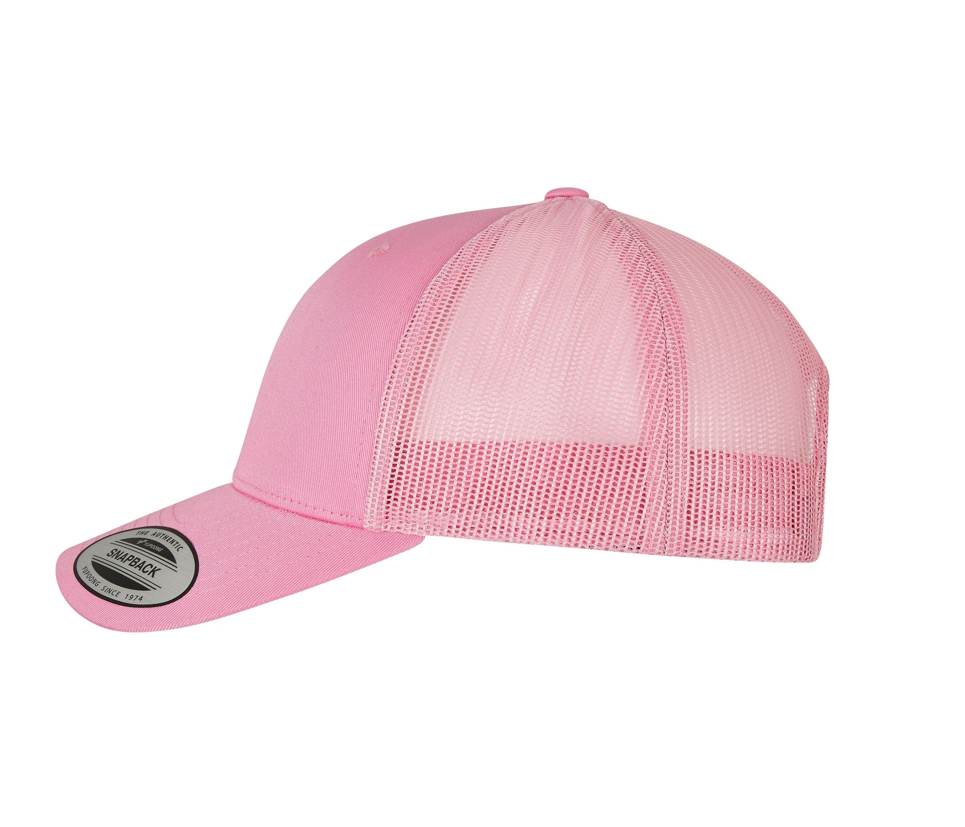 Casquette Visière Incurvée Style Trucker - Pink