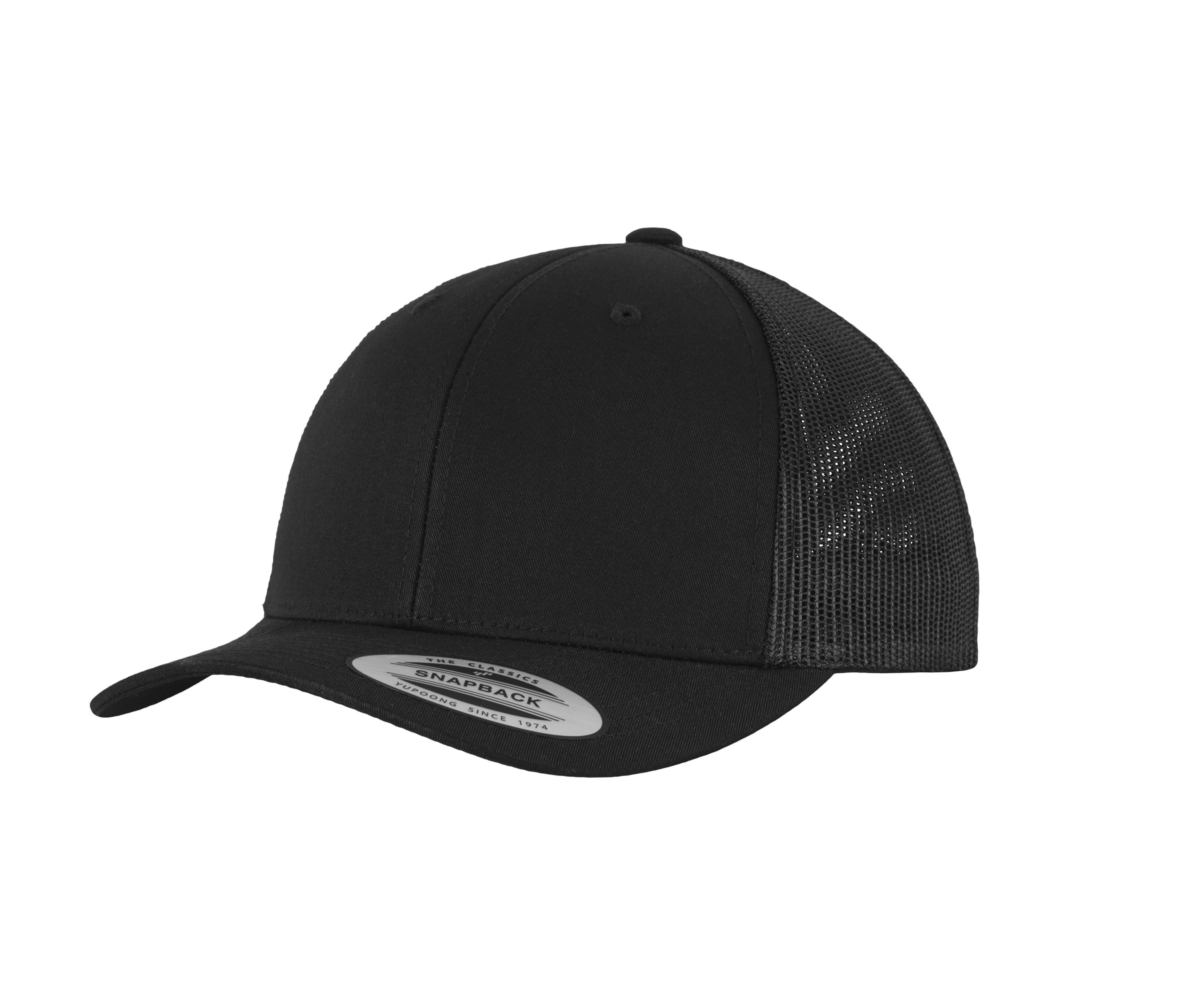 Casquette Visière Incurvée Style Trucker - Black