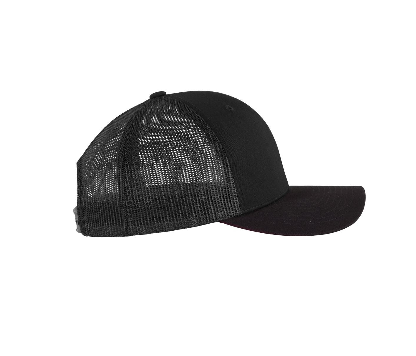 Casquette Visière Incurvée Style Trucker - Black