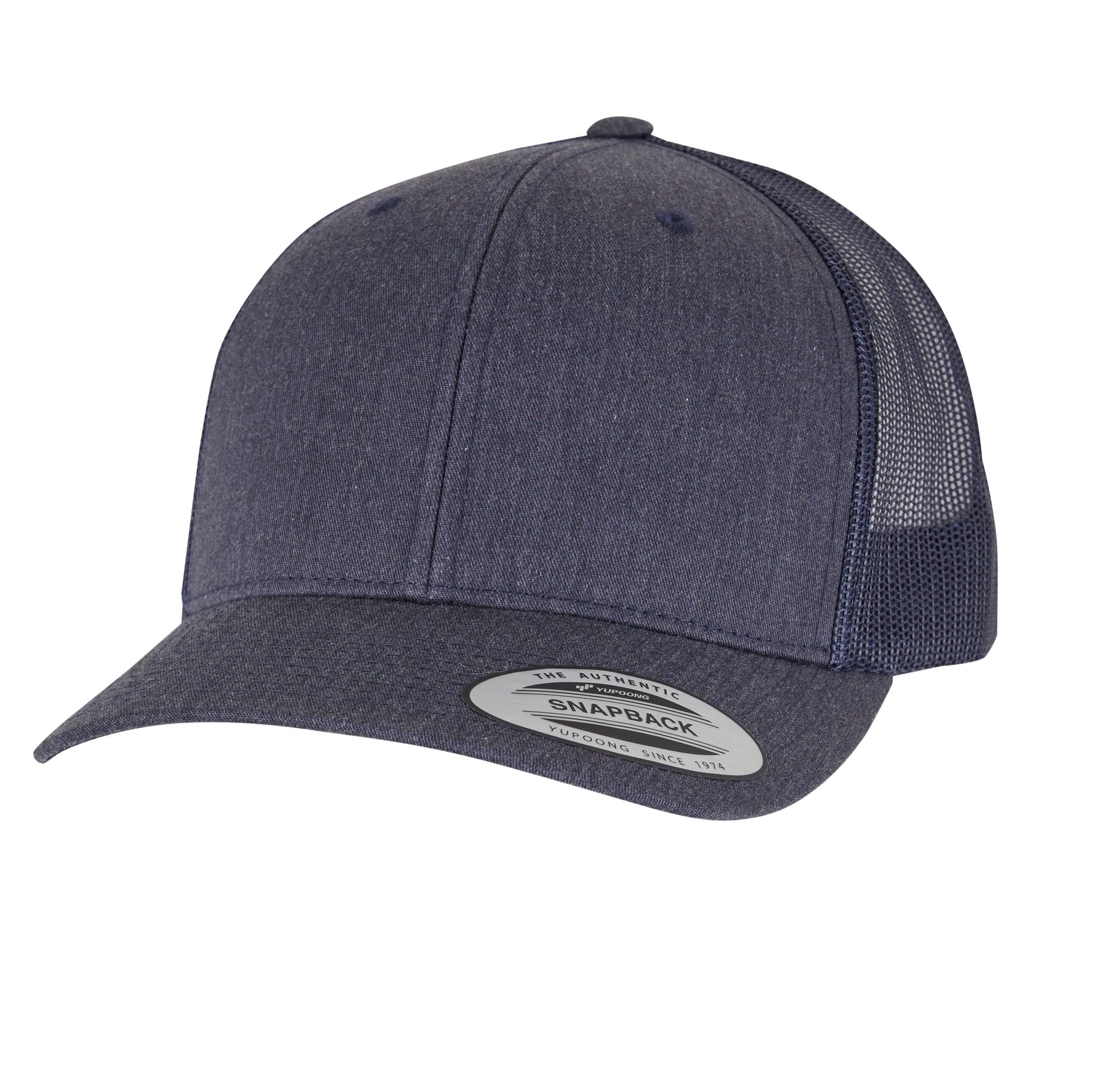 Casquette Visière Incurvée Style Trucker - Heather Navy