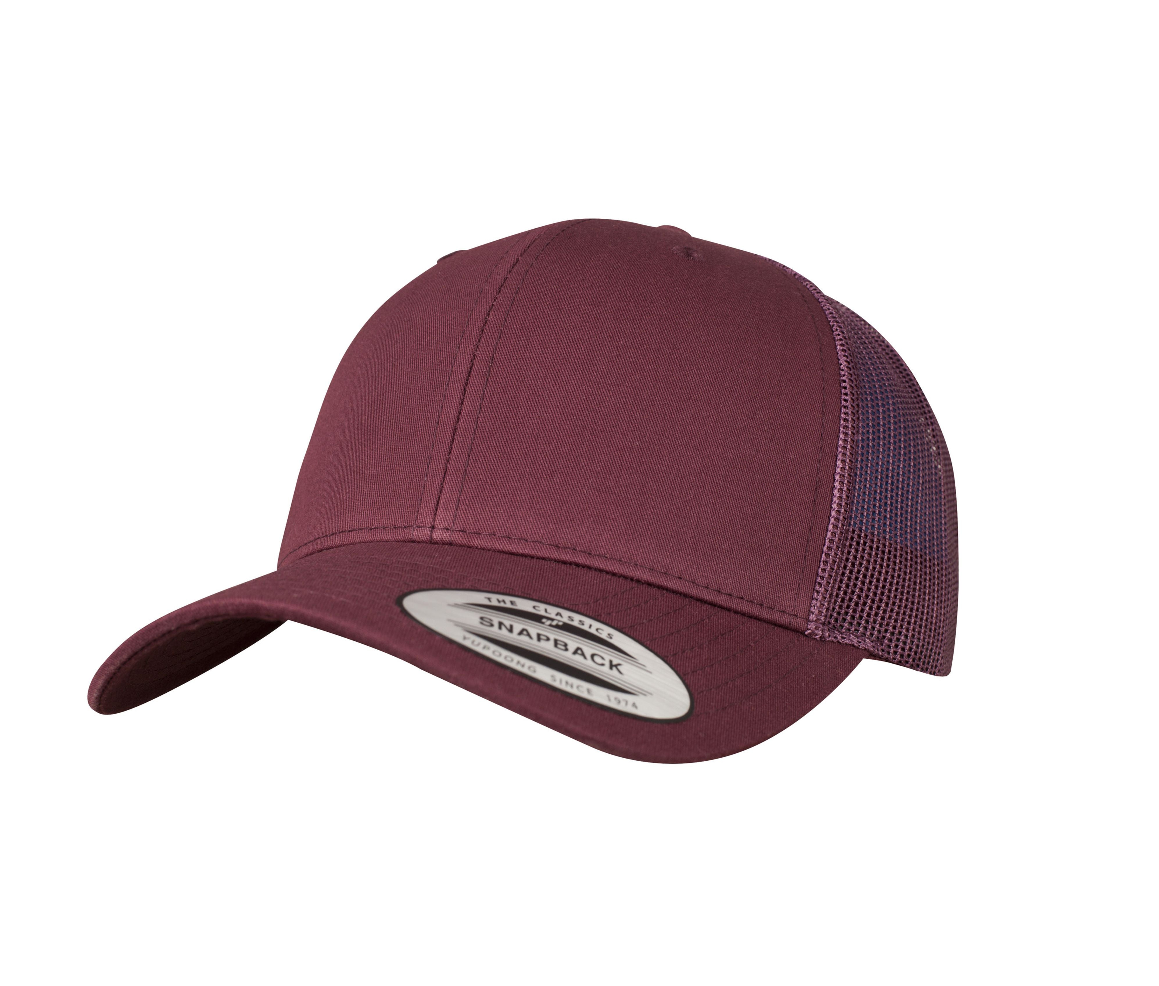 Casquette Visière Incurvée Style Trucker - Maroon