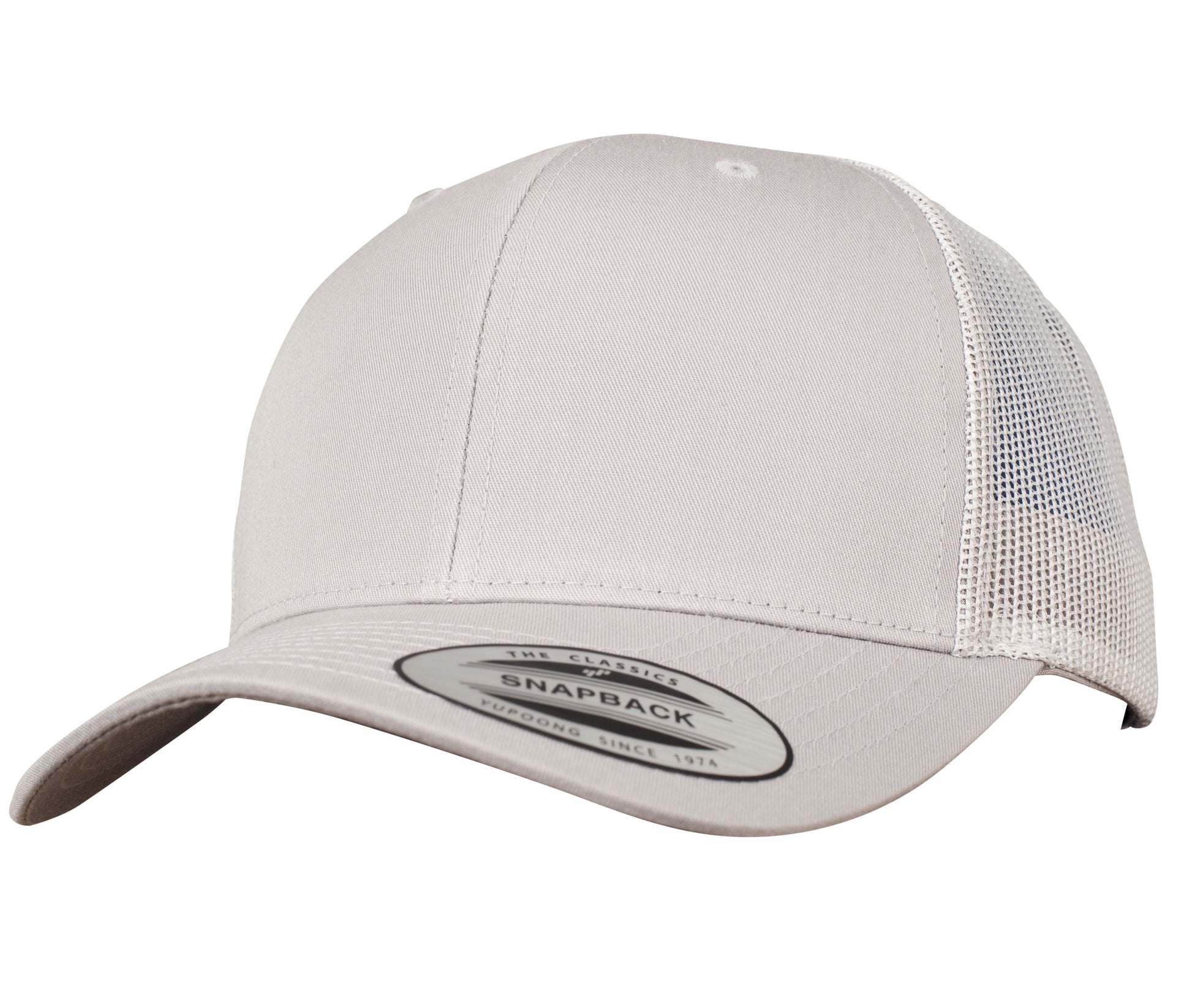 Casquette Visière Incurvée Style Trucker - Silver