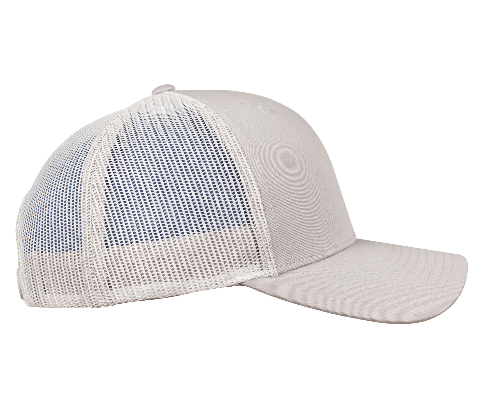 Casquette Visière Incurvée Style Trucker - Silver