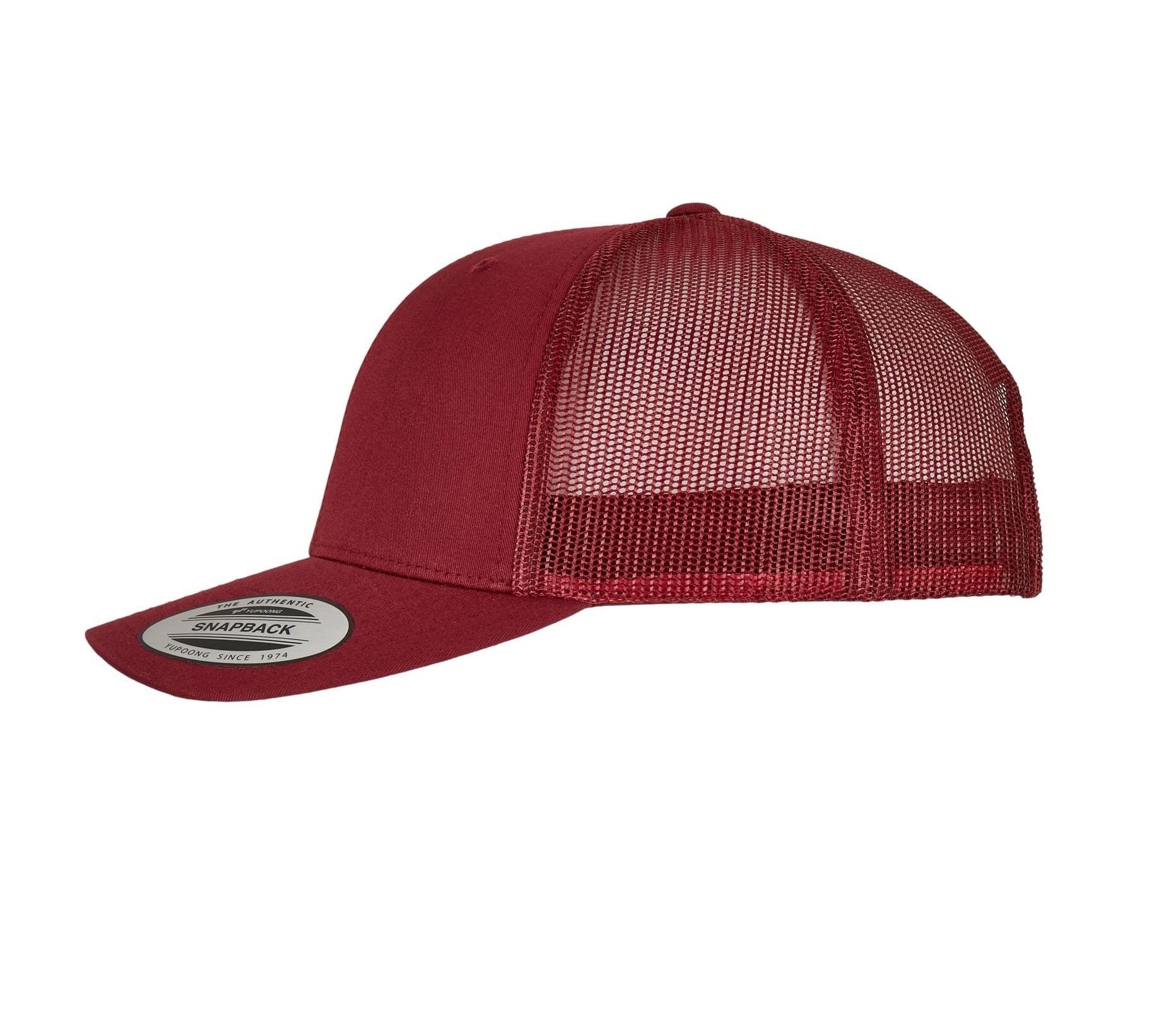 Casquette Visière Incurvée Style Trucker - Cranberry